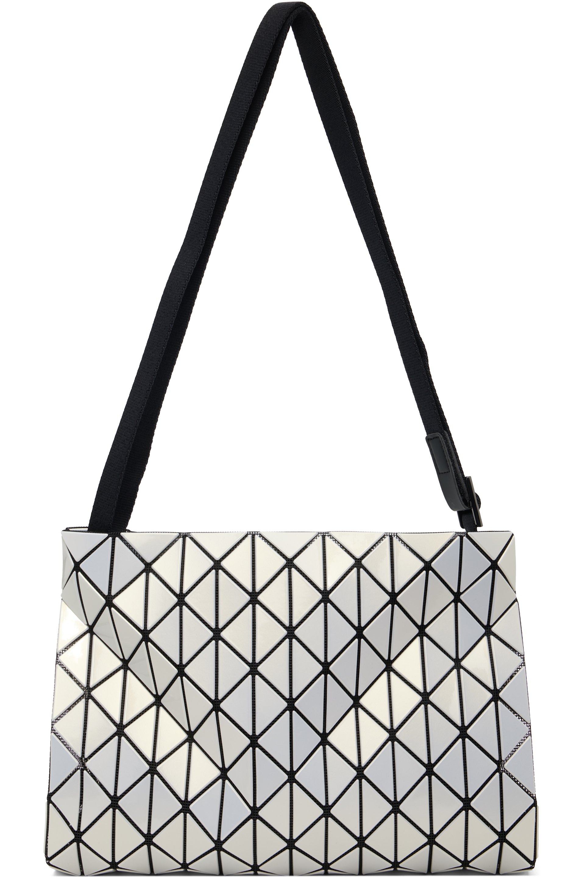 BAO BAO ISSEY MIYAKE - White Row Metallic Bag