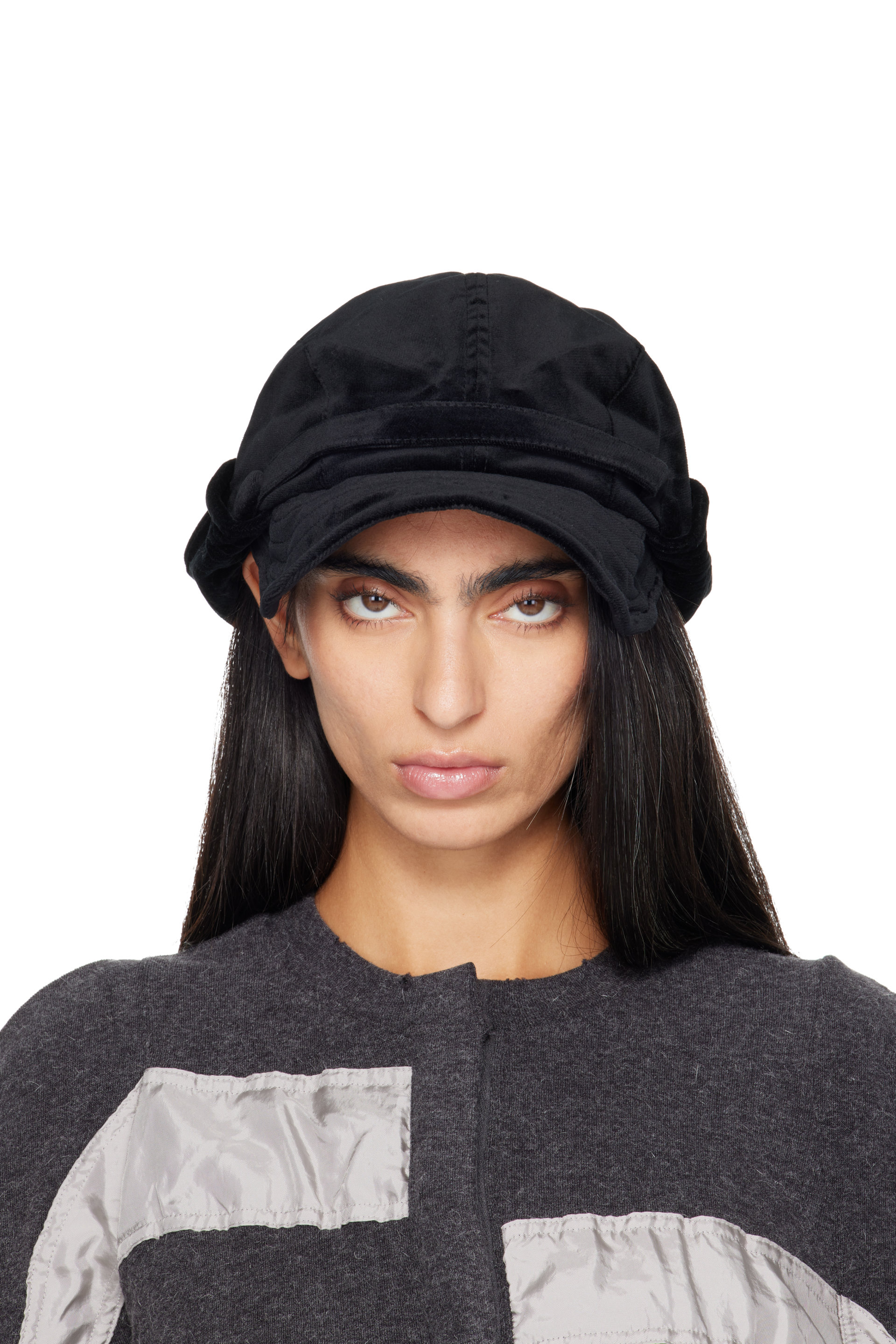 OPEN YY - Black Wire Bucket Beret Cap