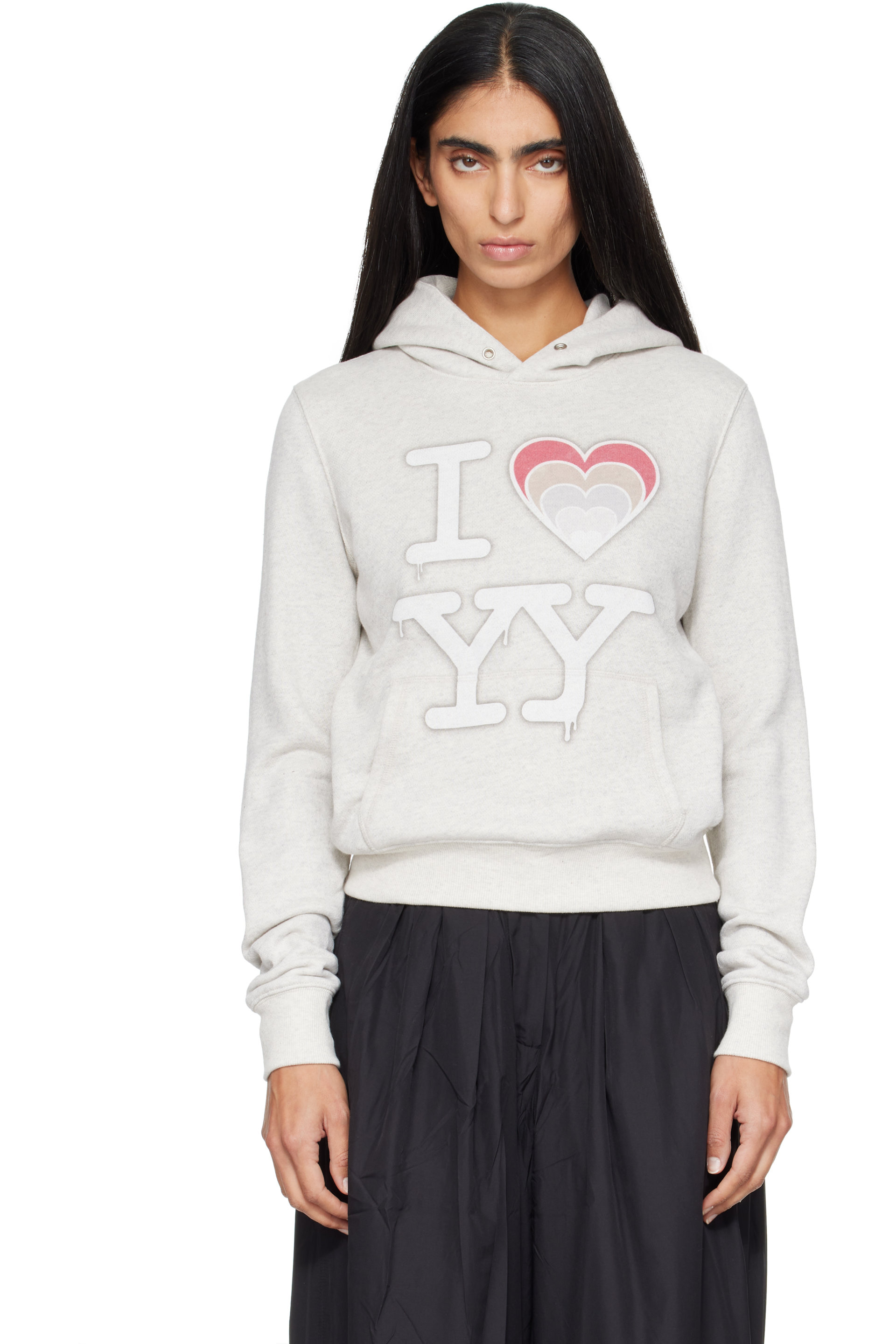 OPEN YY - Gray 'I Love Yy' Hoodie