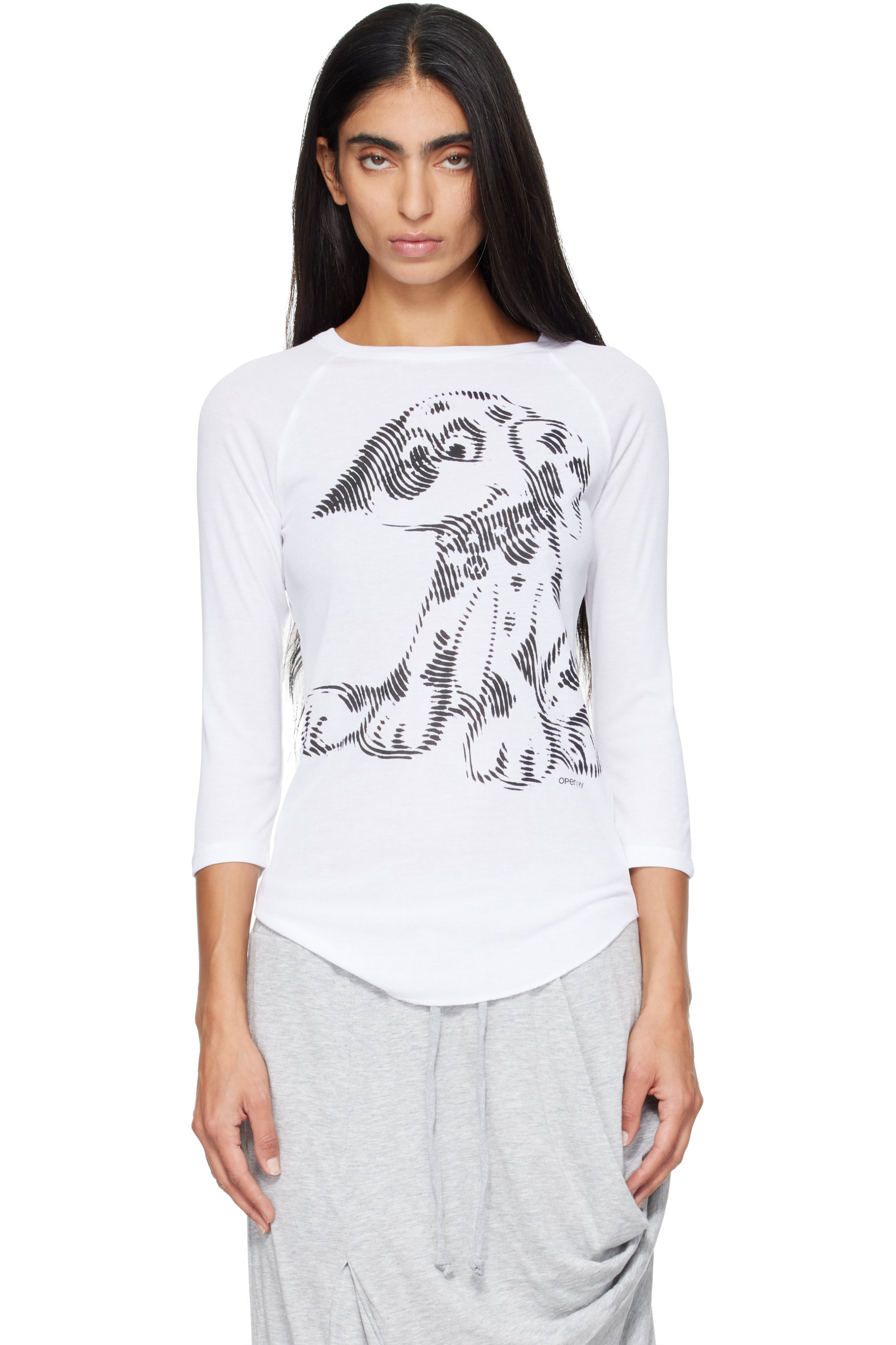 OPEN YY - White 'Pet Club' Dalmatian Doodle T-Shirt