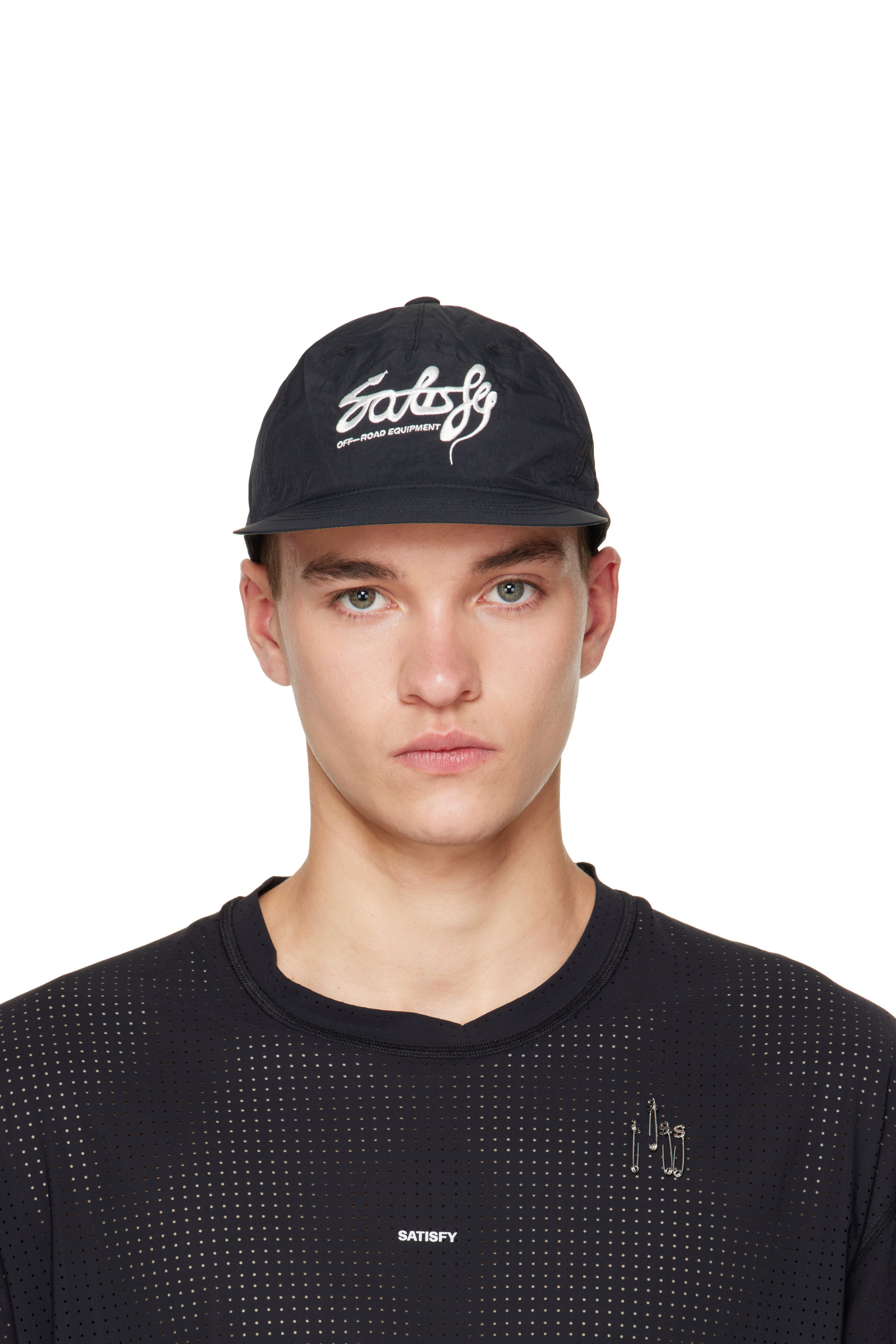 Satisfy - 黑色 FliteSilk 5 Panel Pinch 棒球帽
