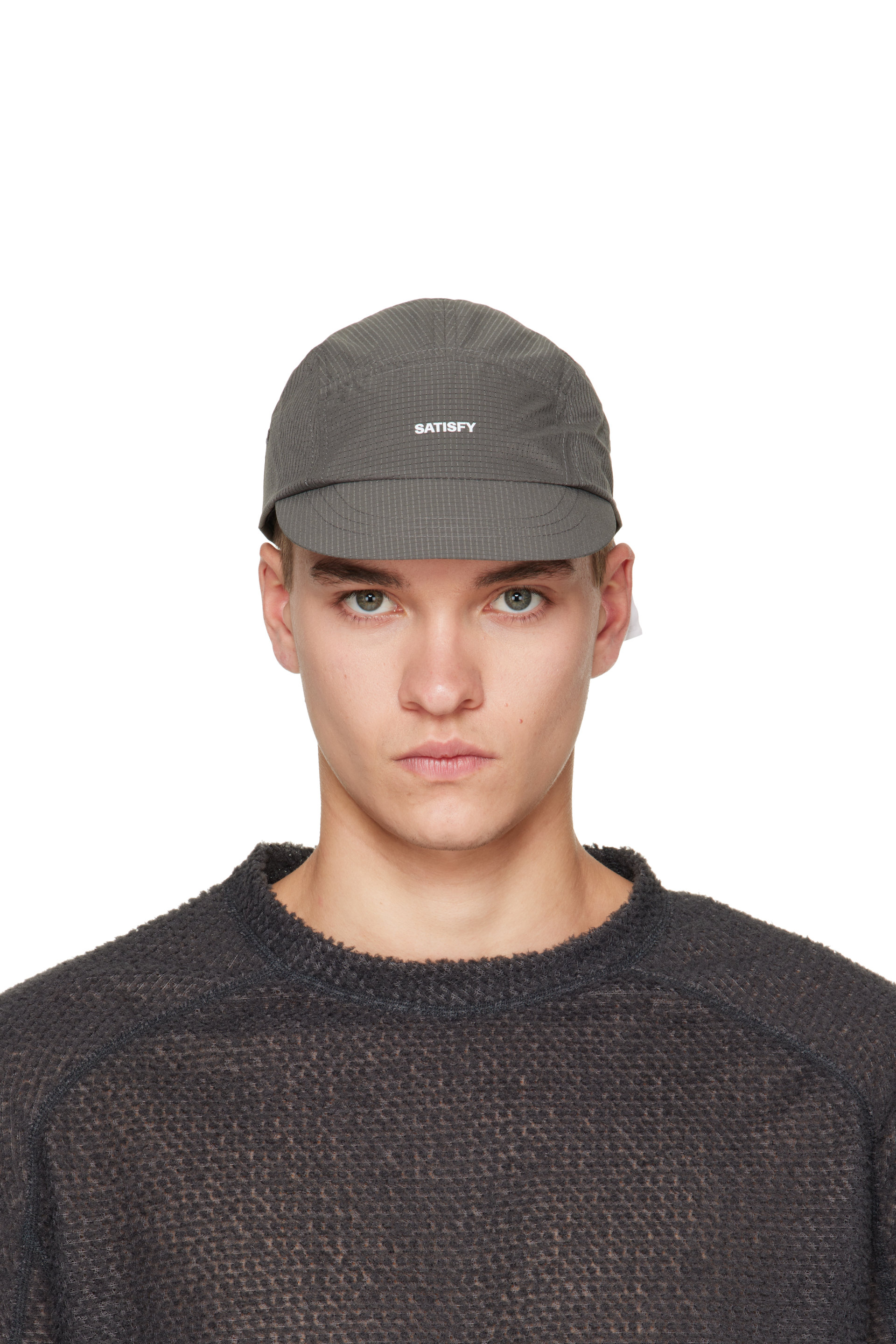 Satisfy - Casquette de randonnée grise en tissu antidéchirures Rippy Air