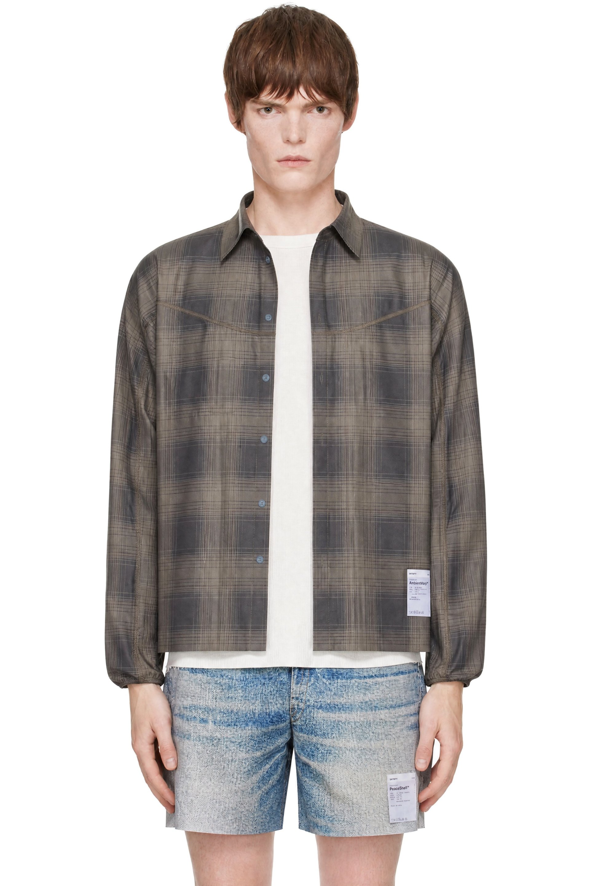 Satisfy - Chemise River brune en sergé AmbientWarp