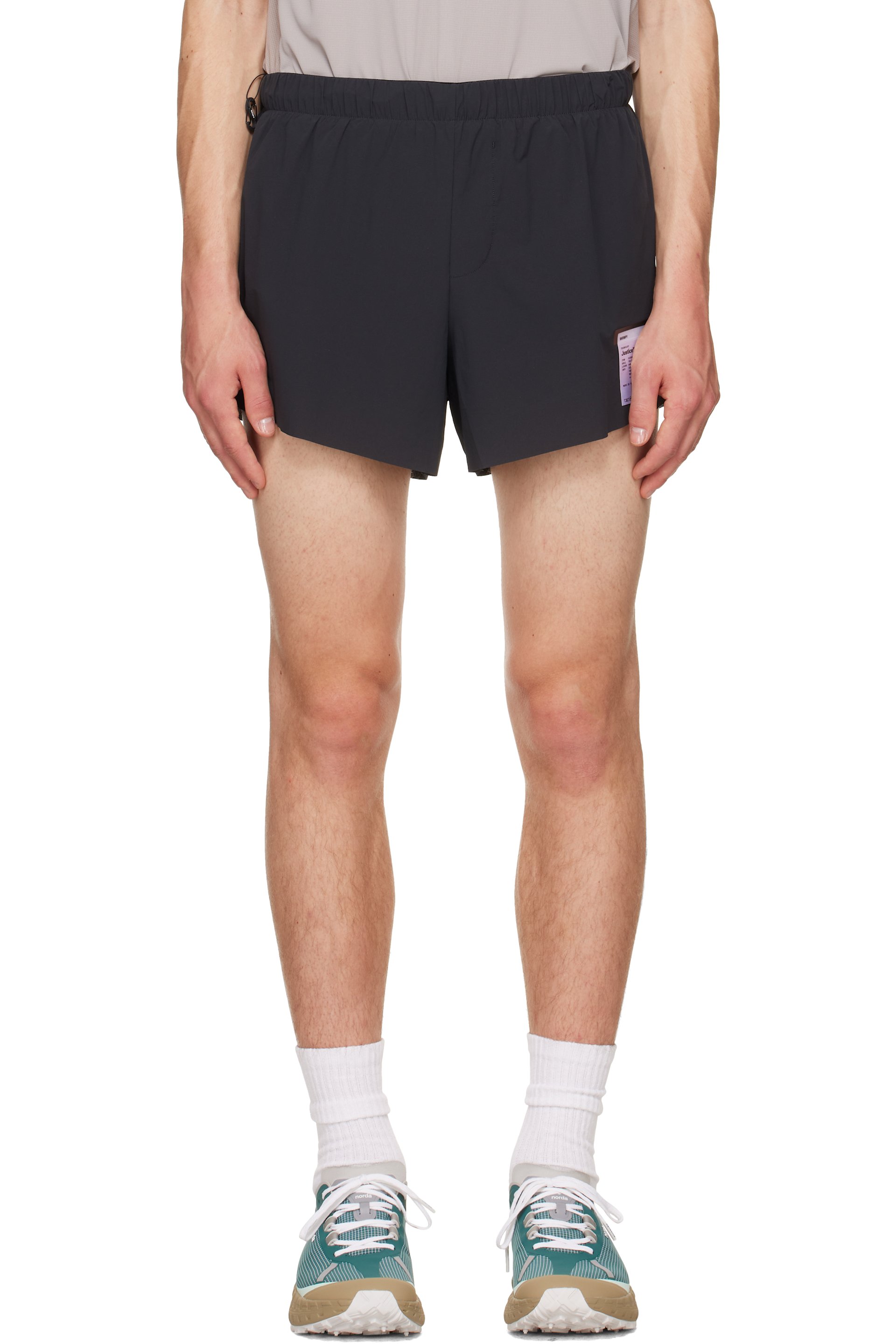 Satisfy - Short Distance 2.5 noir en taffetas Justice