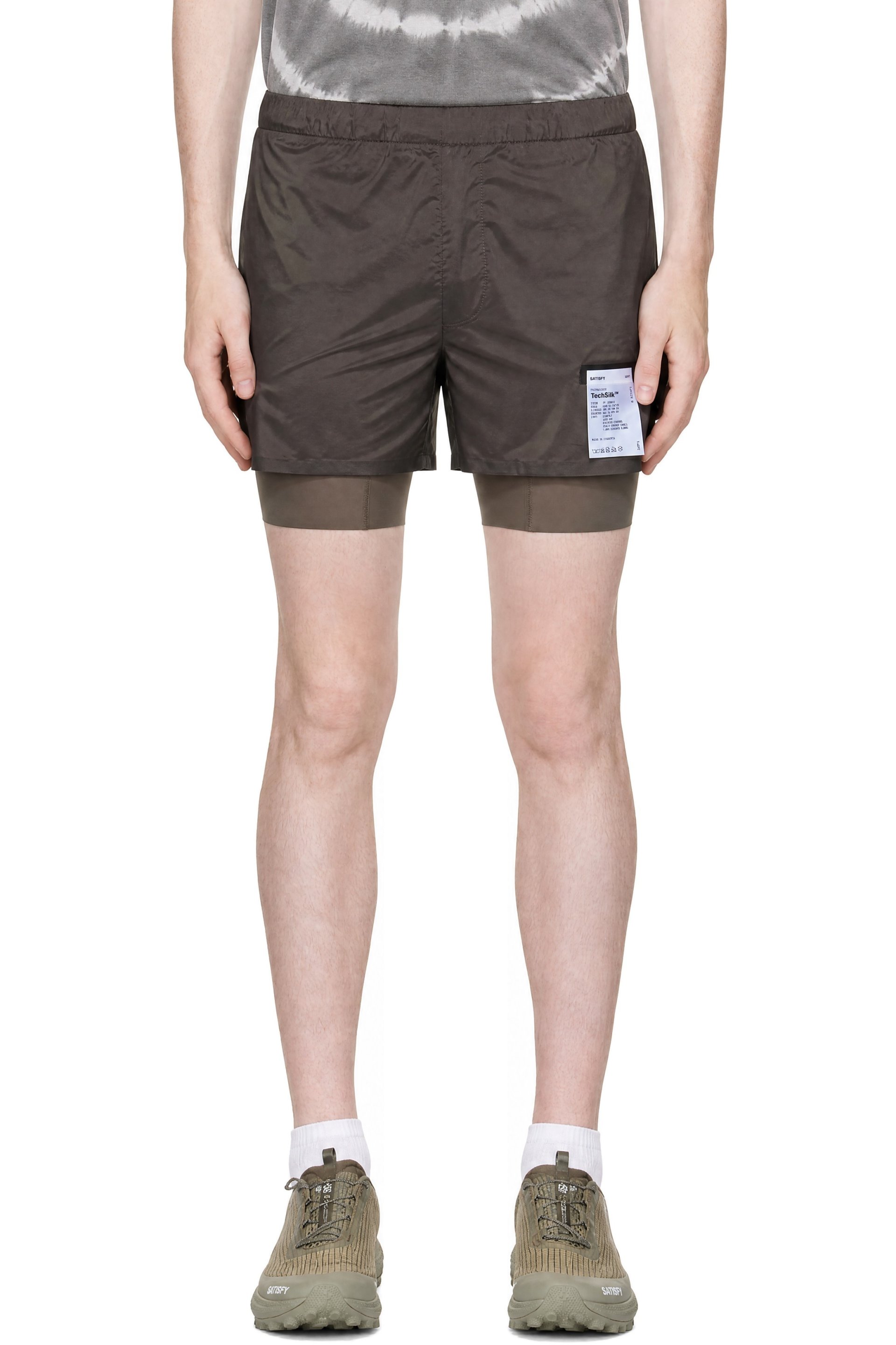 Satisfy - Brown TechSilk 8 Running Shorts