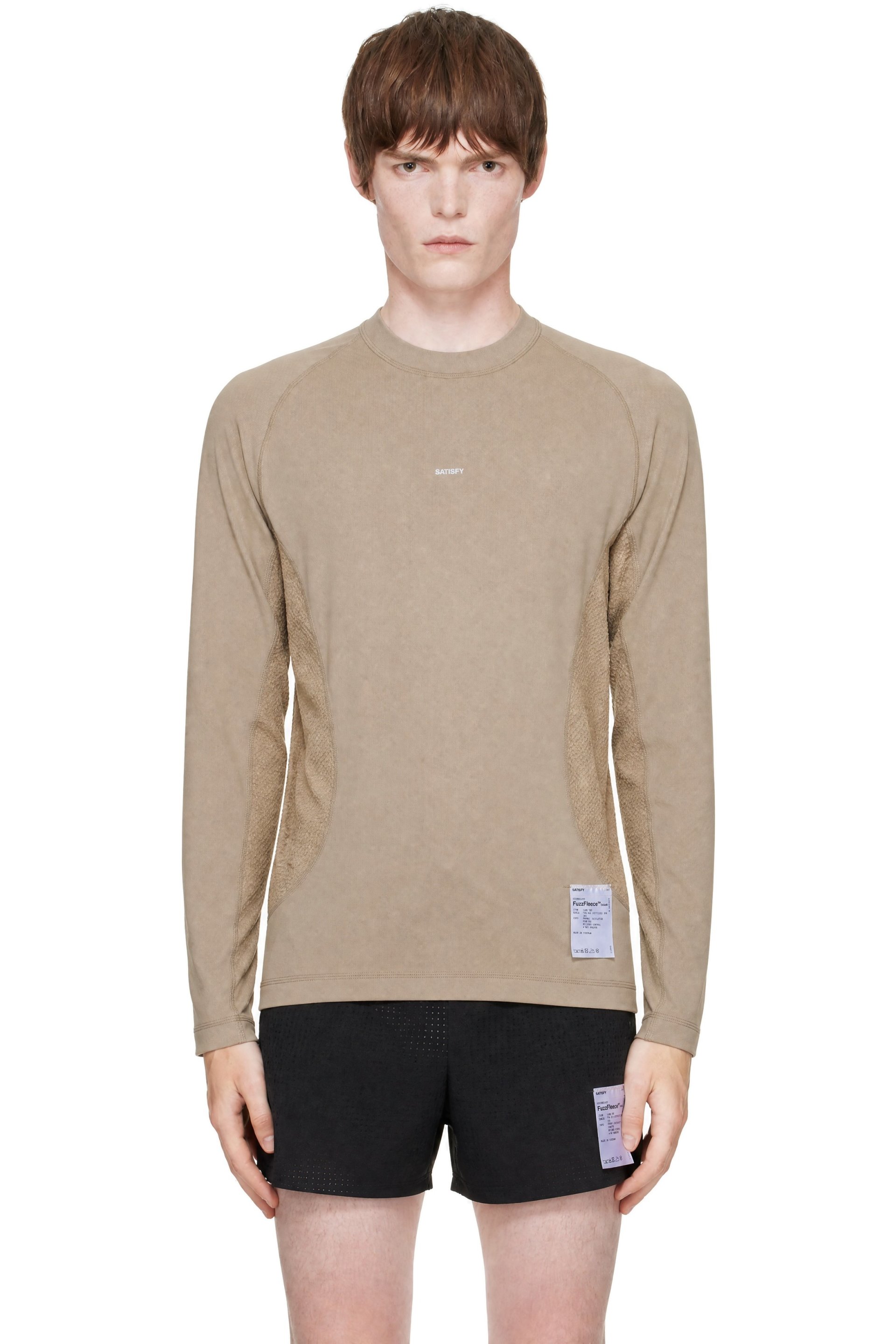 Satisfy - Beige FuzzFleece Octa Long T-shirt