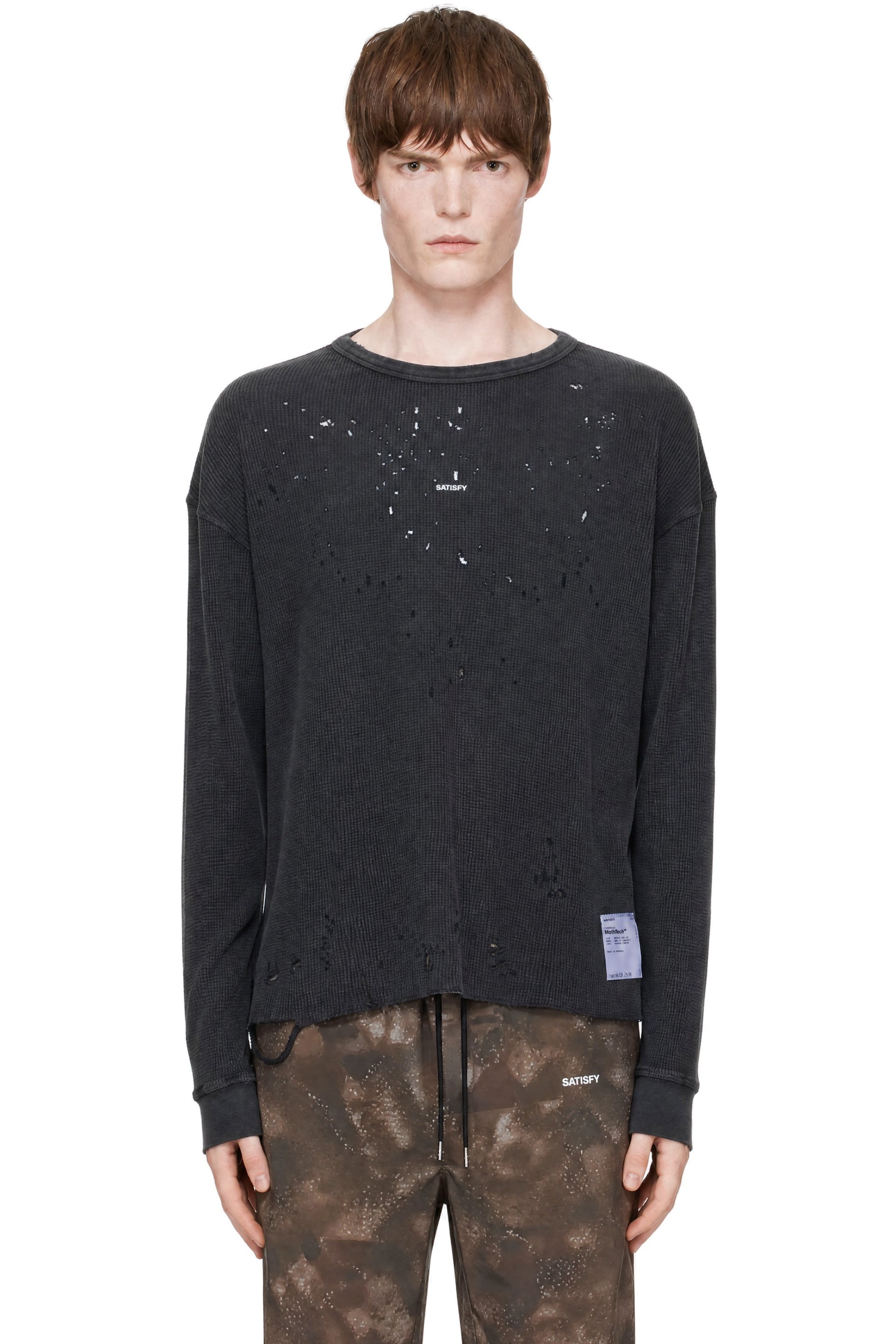 Satisfy - Gray MothTech Waffle Long T-shirt