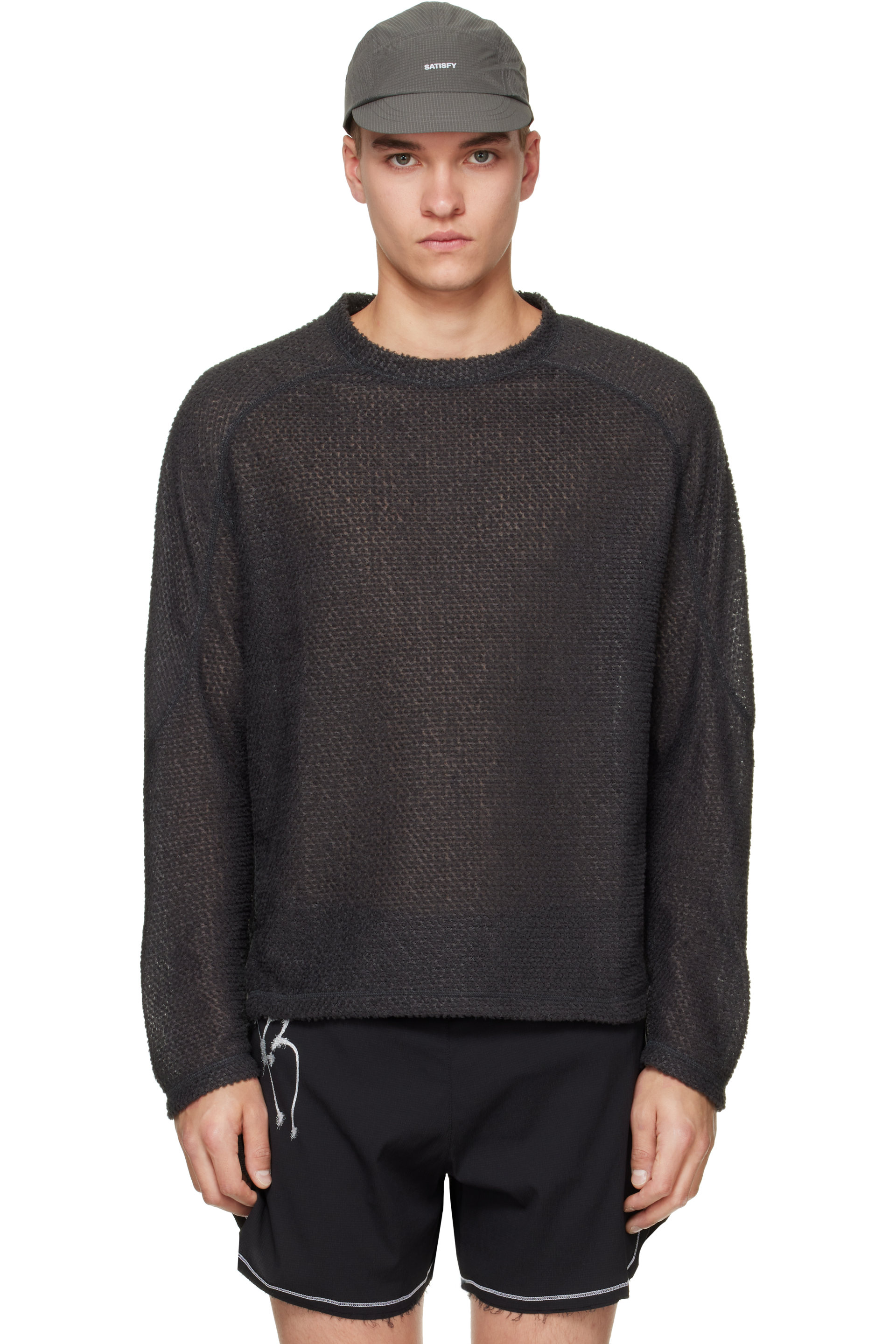 Satisfy - T-shirt à manches longues taupe à isolation FuzzFleece AD