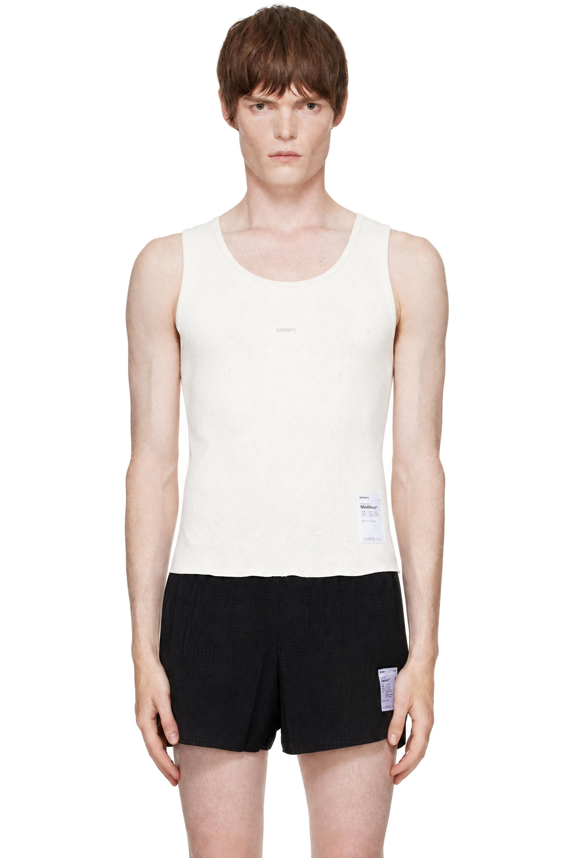 Satisfy - Off-White MothTech Waffle Singlet Tank Top