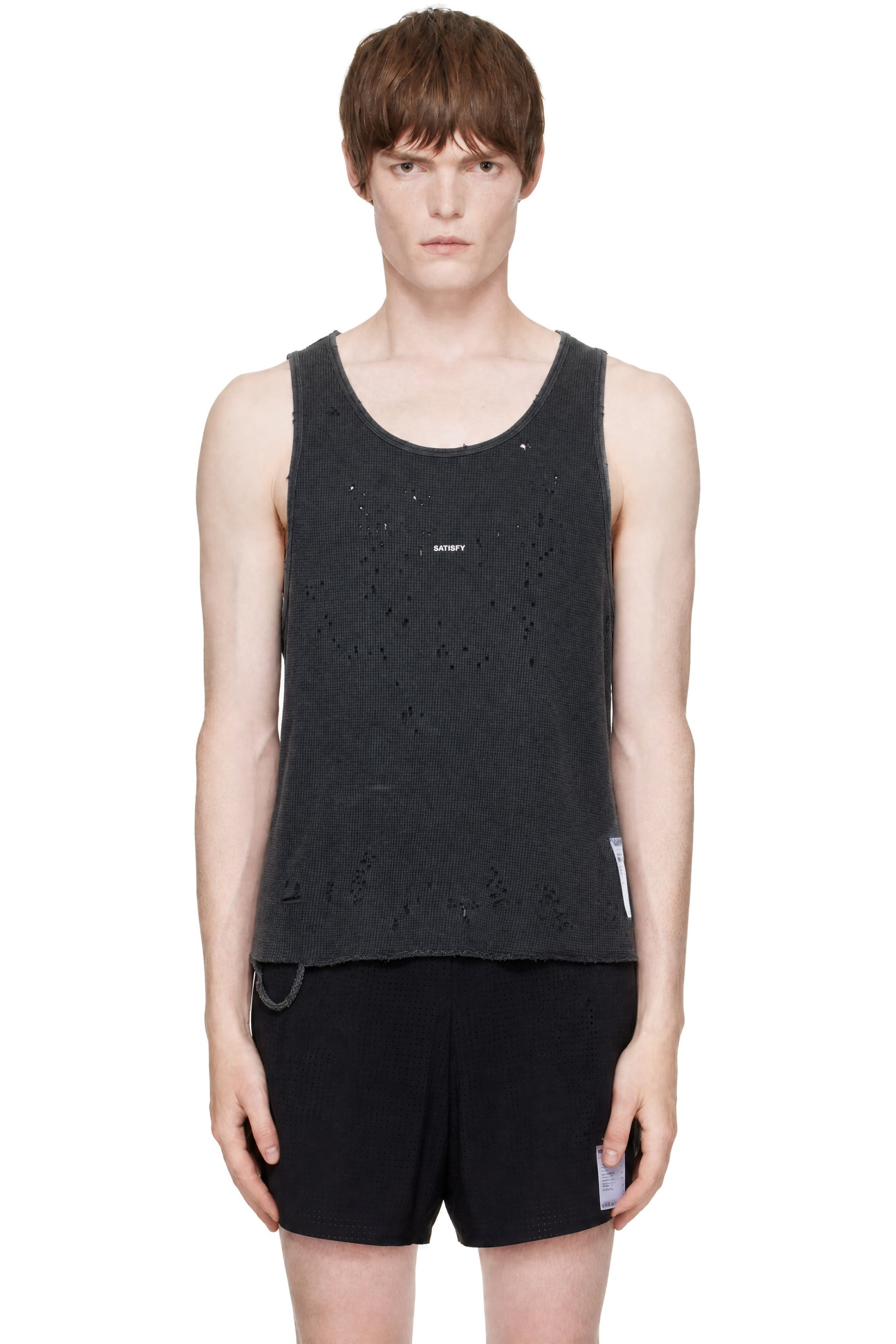 Satisfy - Gray MothTech Waffle Singlet Tank Top
