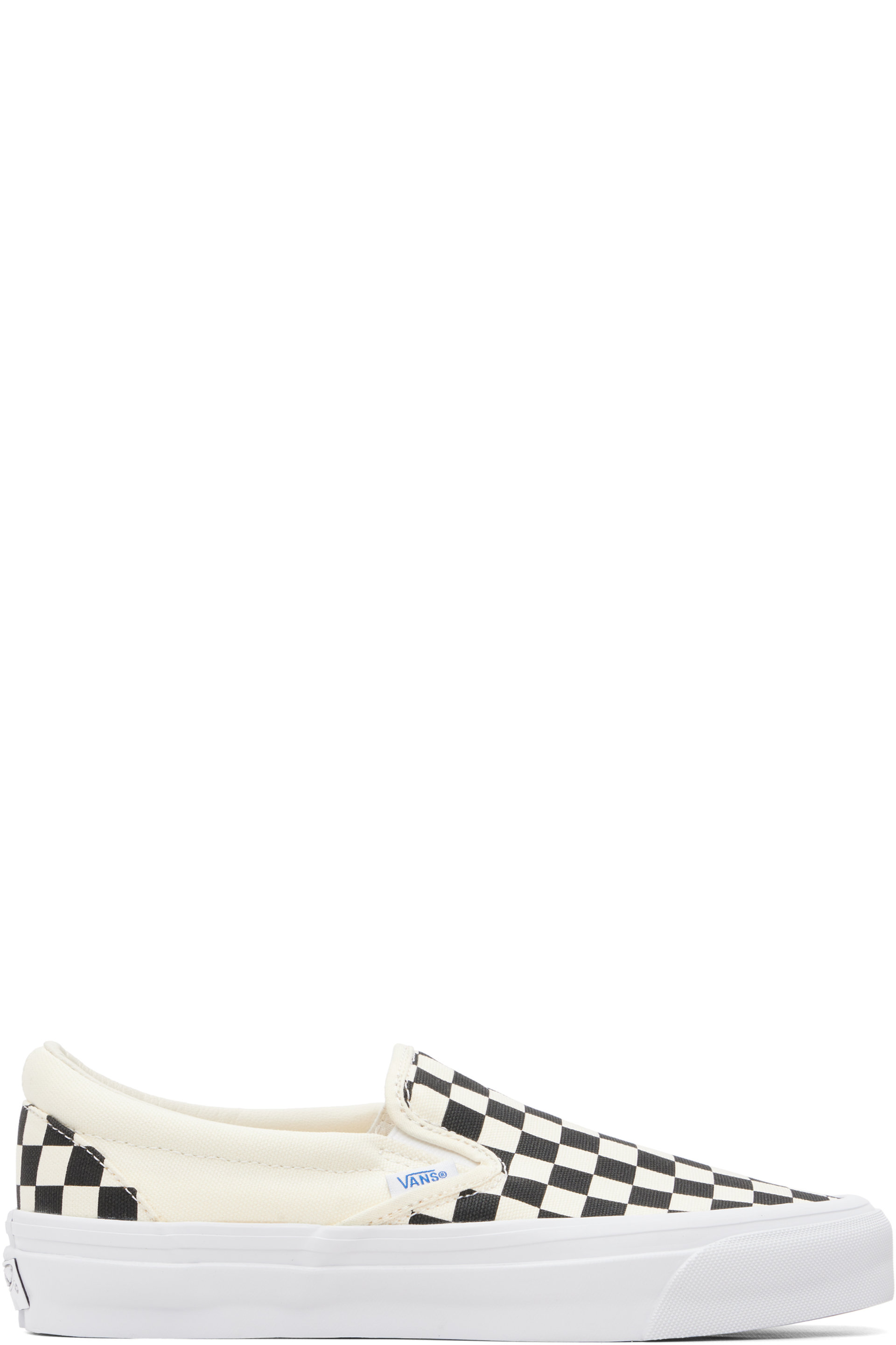 Vans - Black & Off-White Premium Classic Slip-On Sneakers
