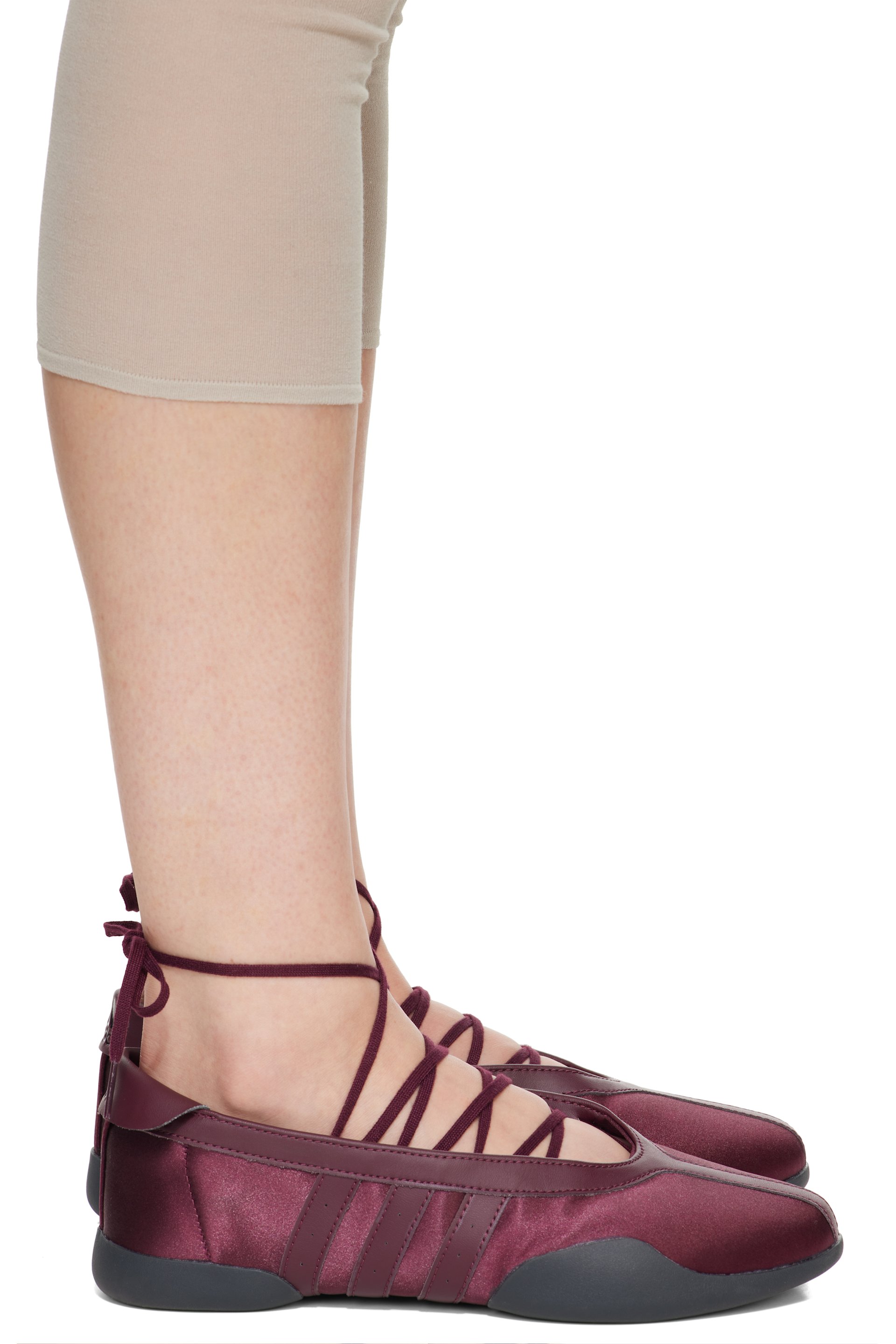 adidas Originals - Burgundy Taekwondo Mei Ballerina Flats