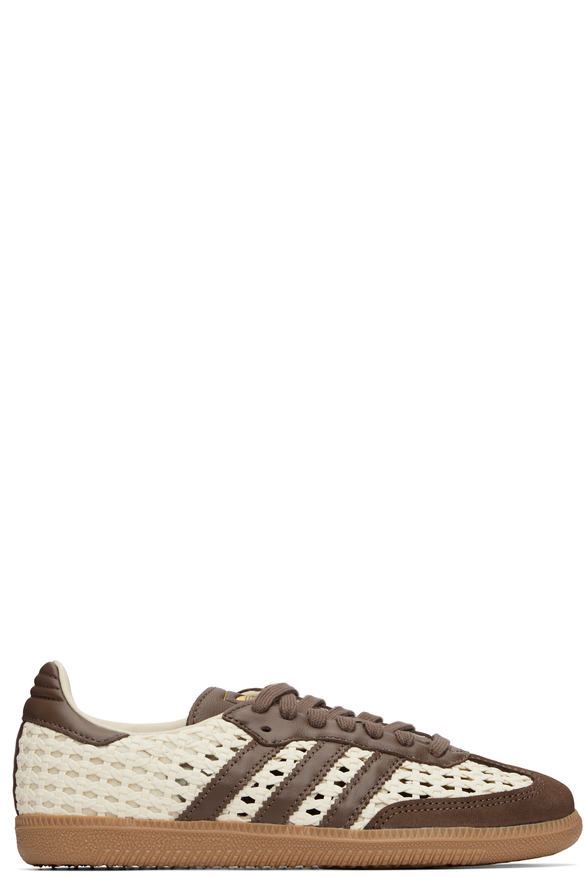 adidas Originals - Baskets Samba OG blanc cassé et brun