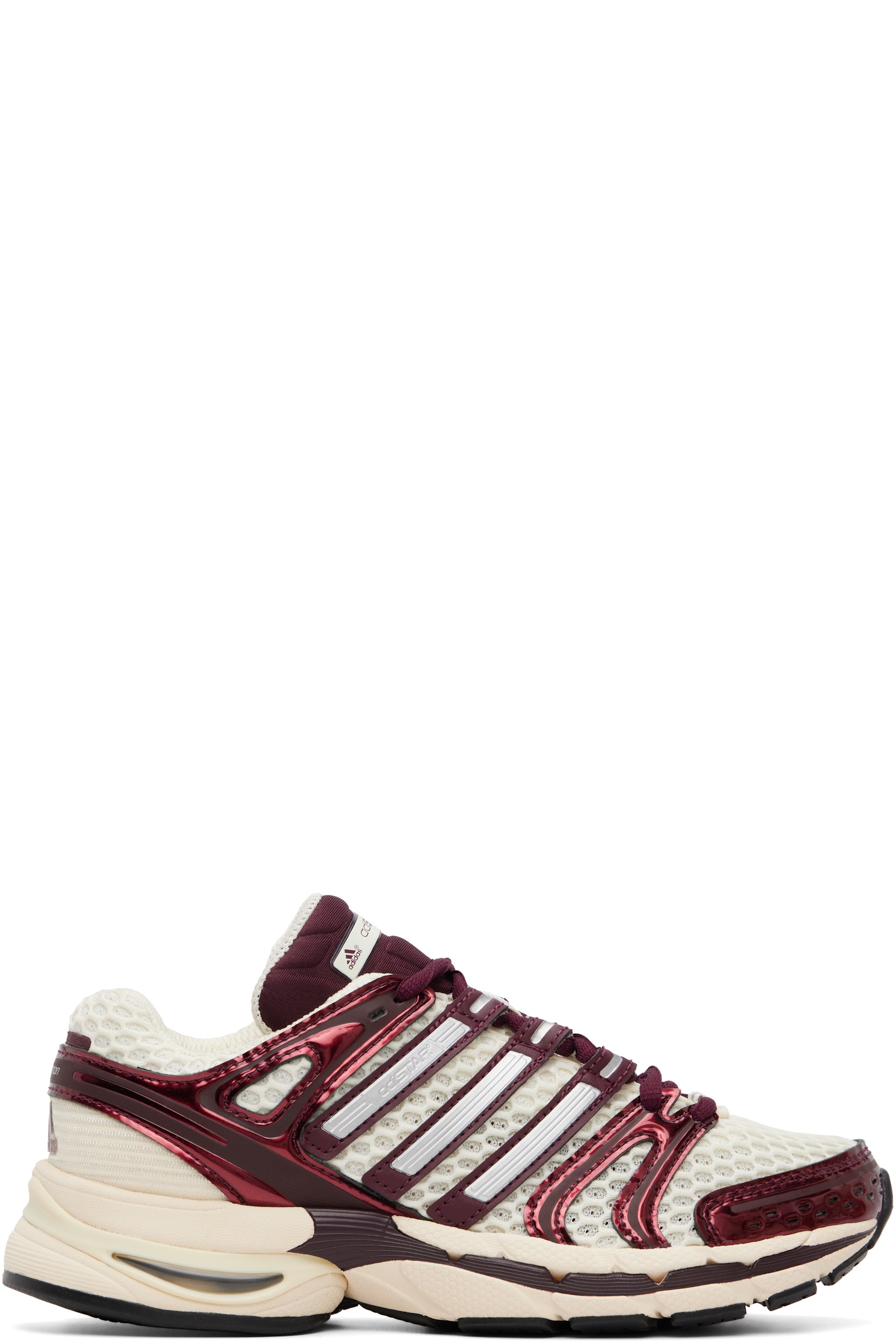 adidas Originals - 白色 & 酒红色 Adistar Control 5 运动鞋