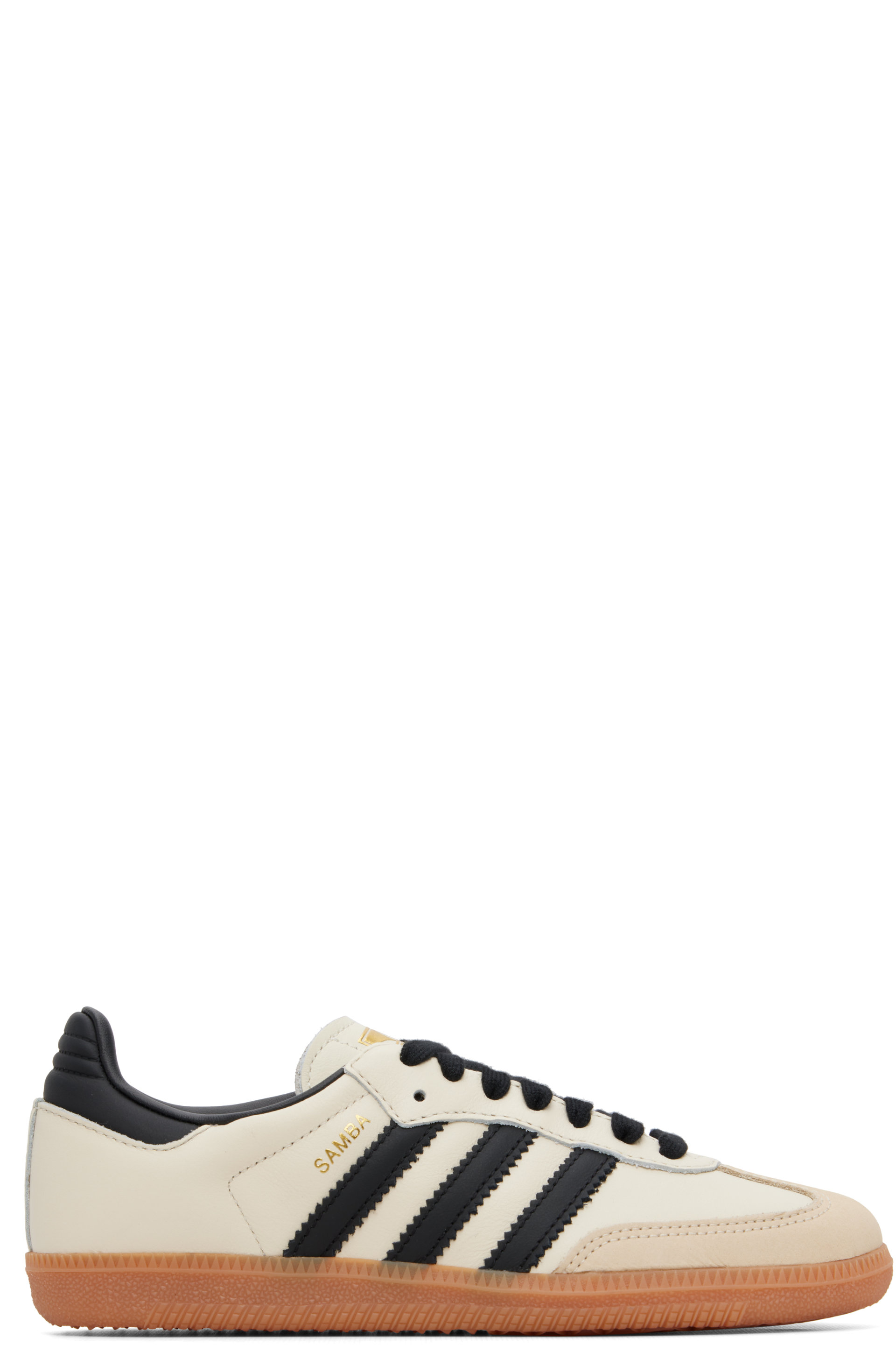 adidas Originals - Off-White & Black Samba OG Sneakers