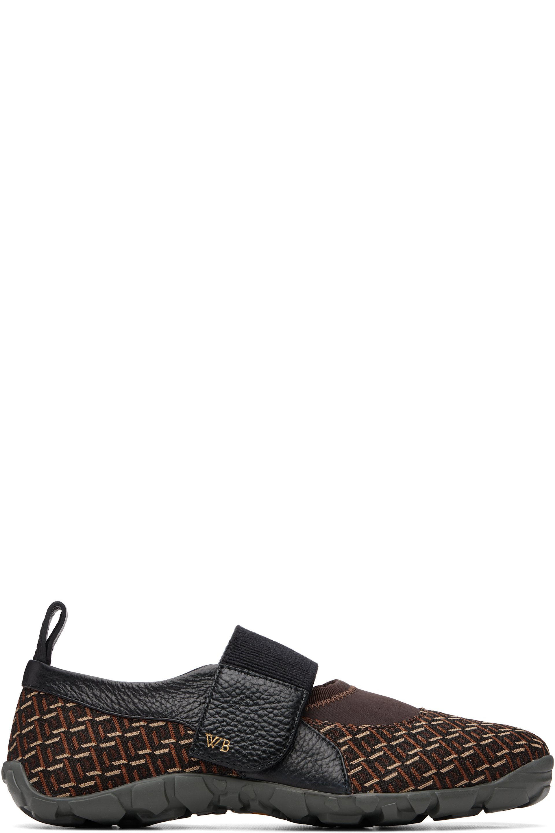 Wales Bonner - Brown Jewel Mary Jane Sneakers