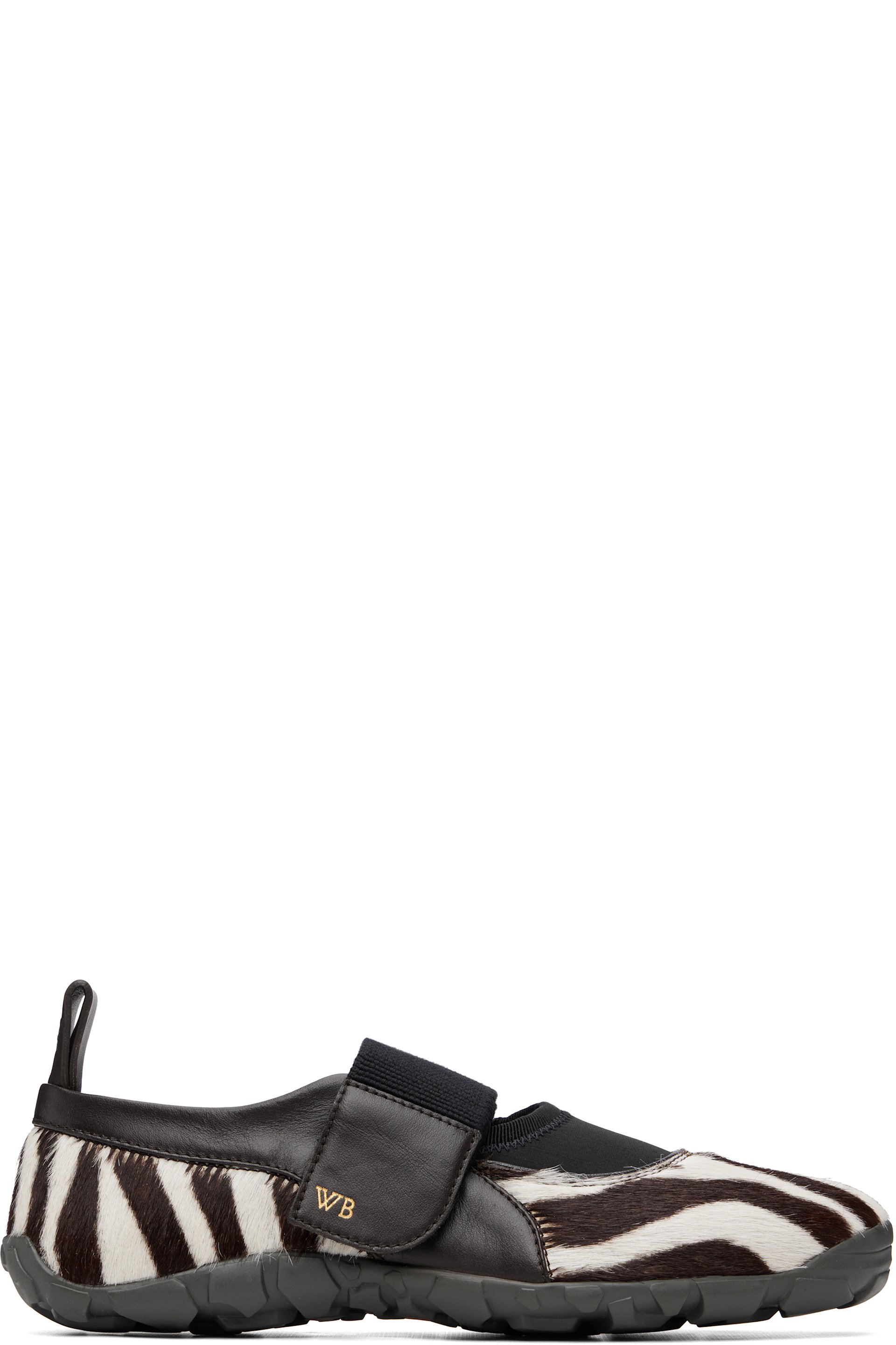 Wales Bonner - Baskets de style Charles IX Jewel blanc et brun