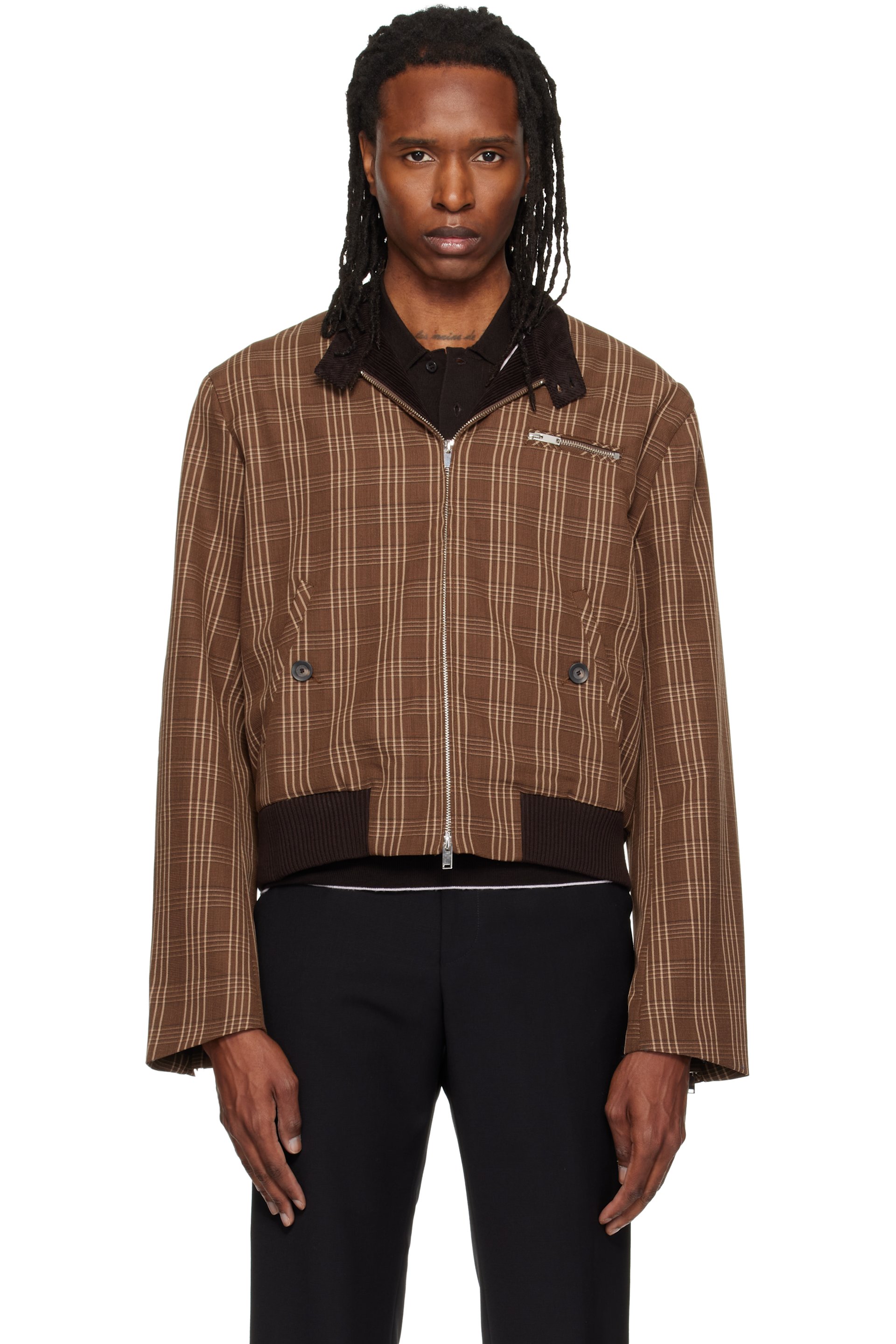 Wales Bonner - Brown Axis Jacket
