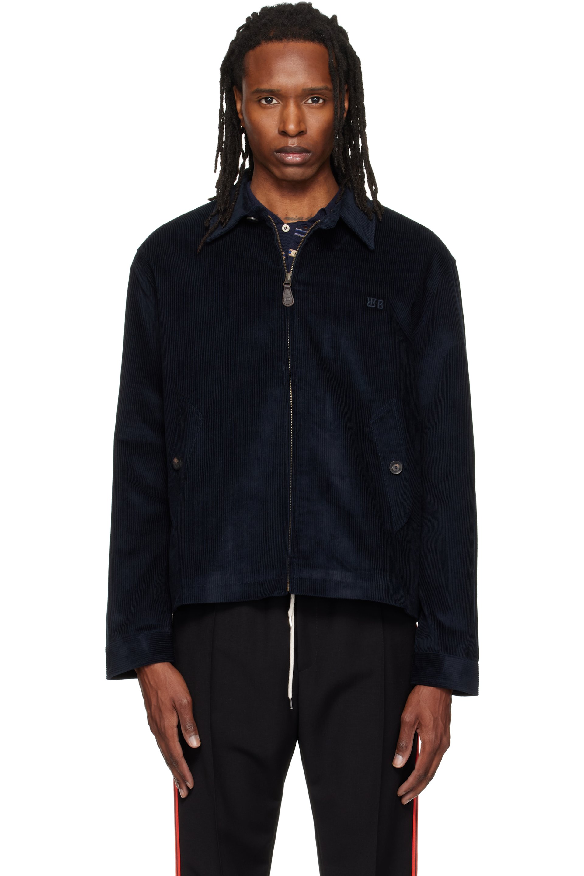 Wales Bonner - Navy Drew Jacket