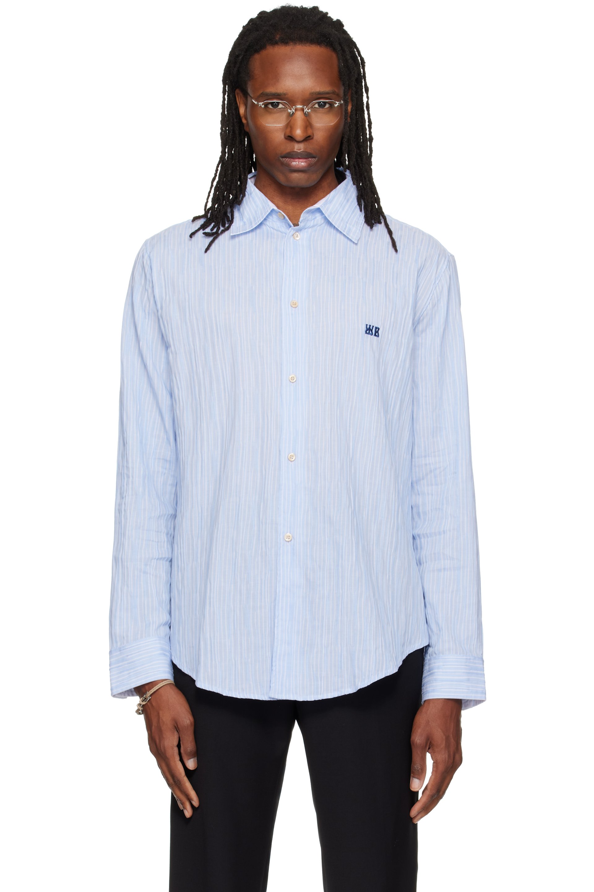 Wales Bonner - Blue Atlantic Shirt