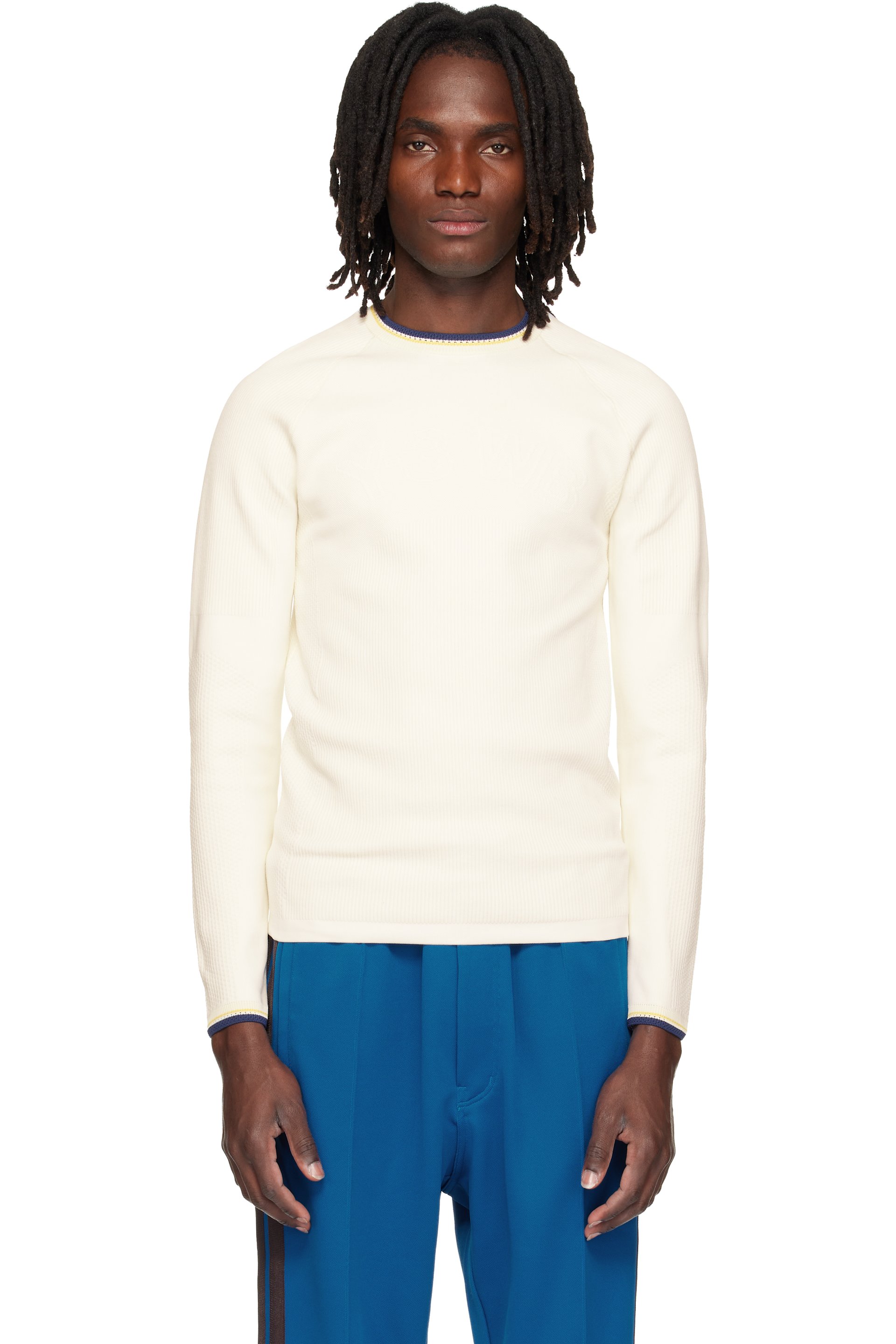 Wales Bonner - 白色 Y-3 联名 Knit Base 套头衫