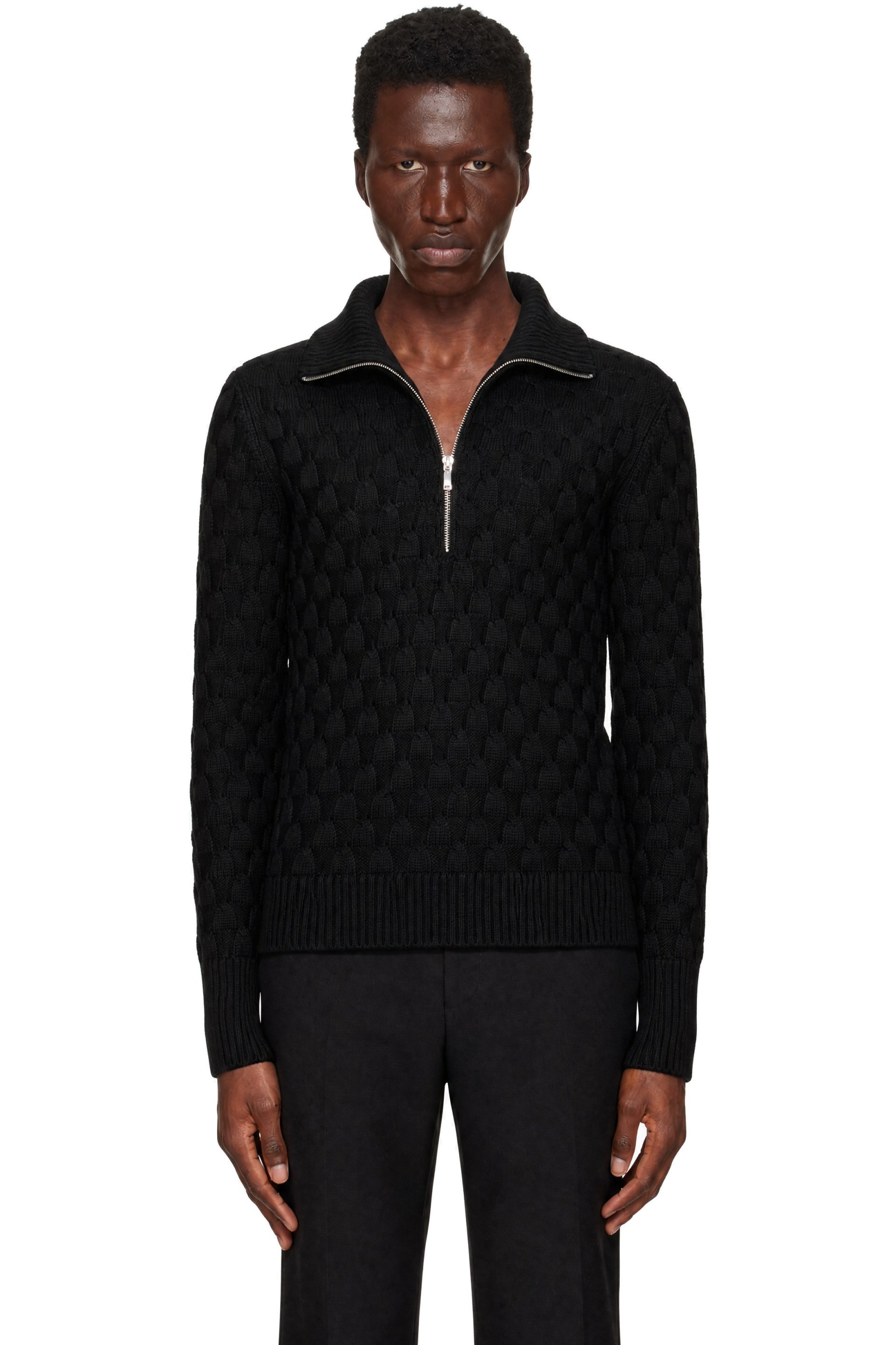 Wales Bonner - Black Acoustic Jumper Sweater