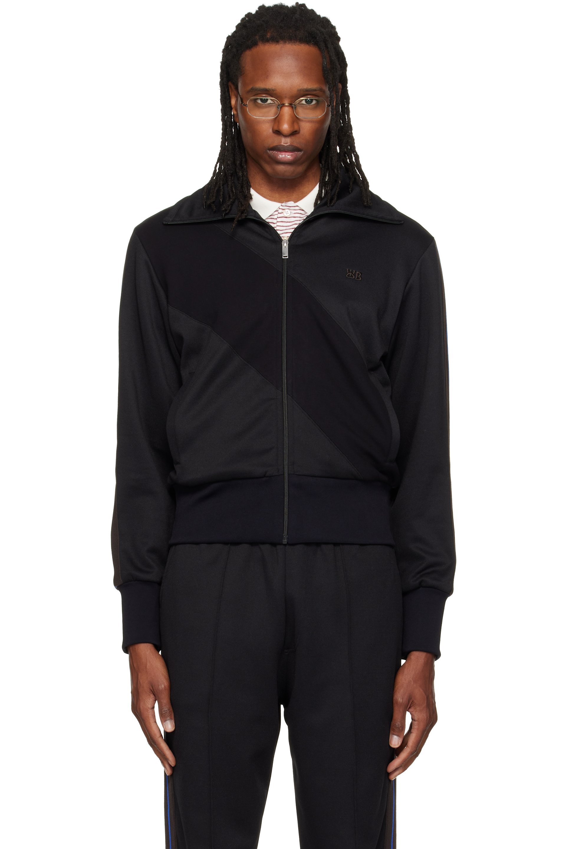 Wales Bonner - Black Form Track Jacket