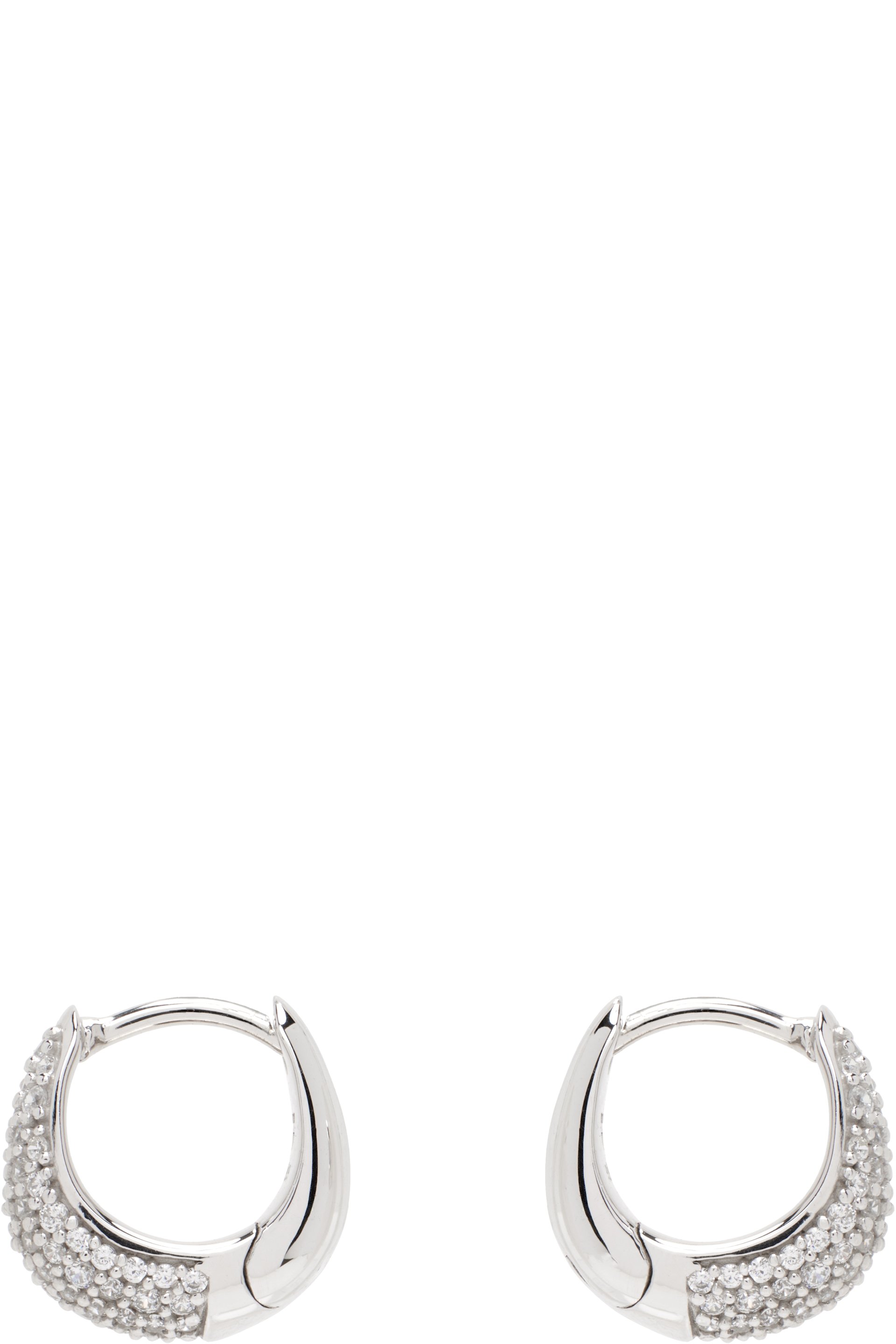 Tom Wood - Ice Huggies Pave Earrings