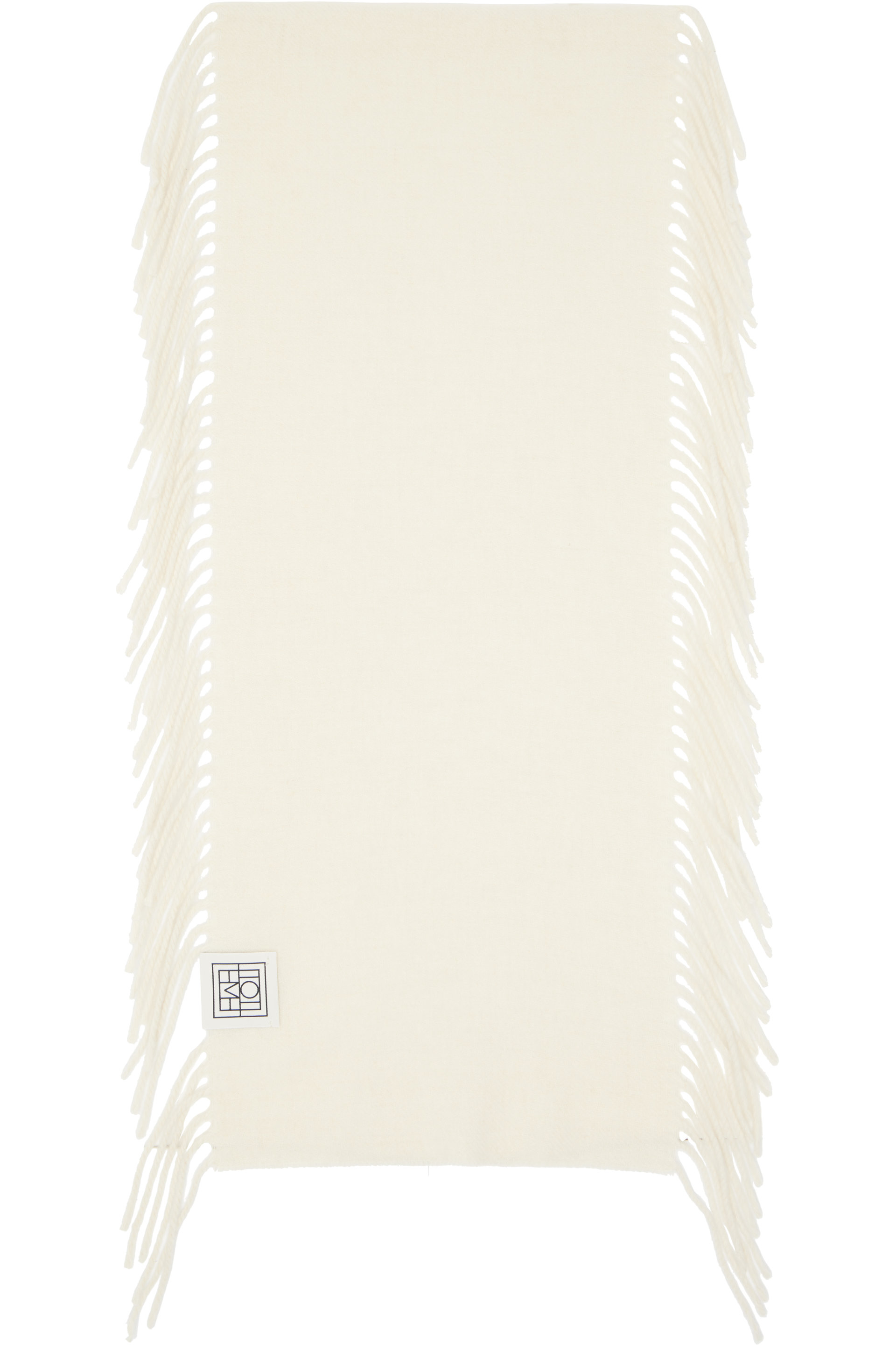 TOTEME - Off-White Cashmere Tassel Scarf