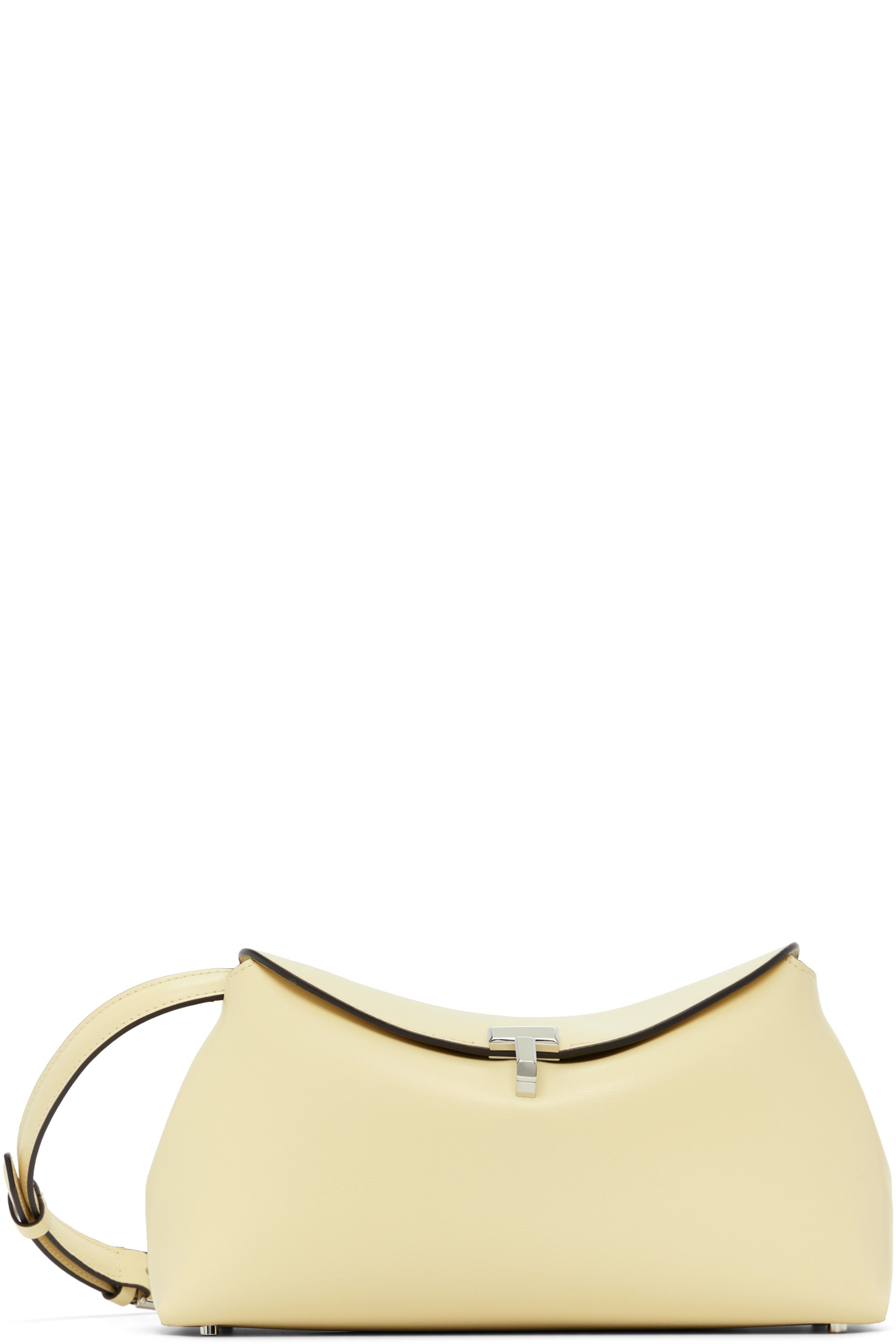 TOTEME - Beige T-Lock Leather Clutch