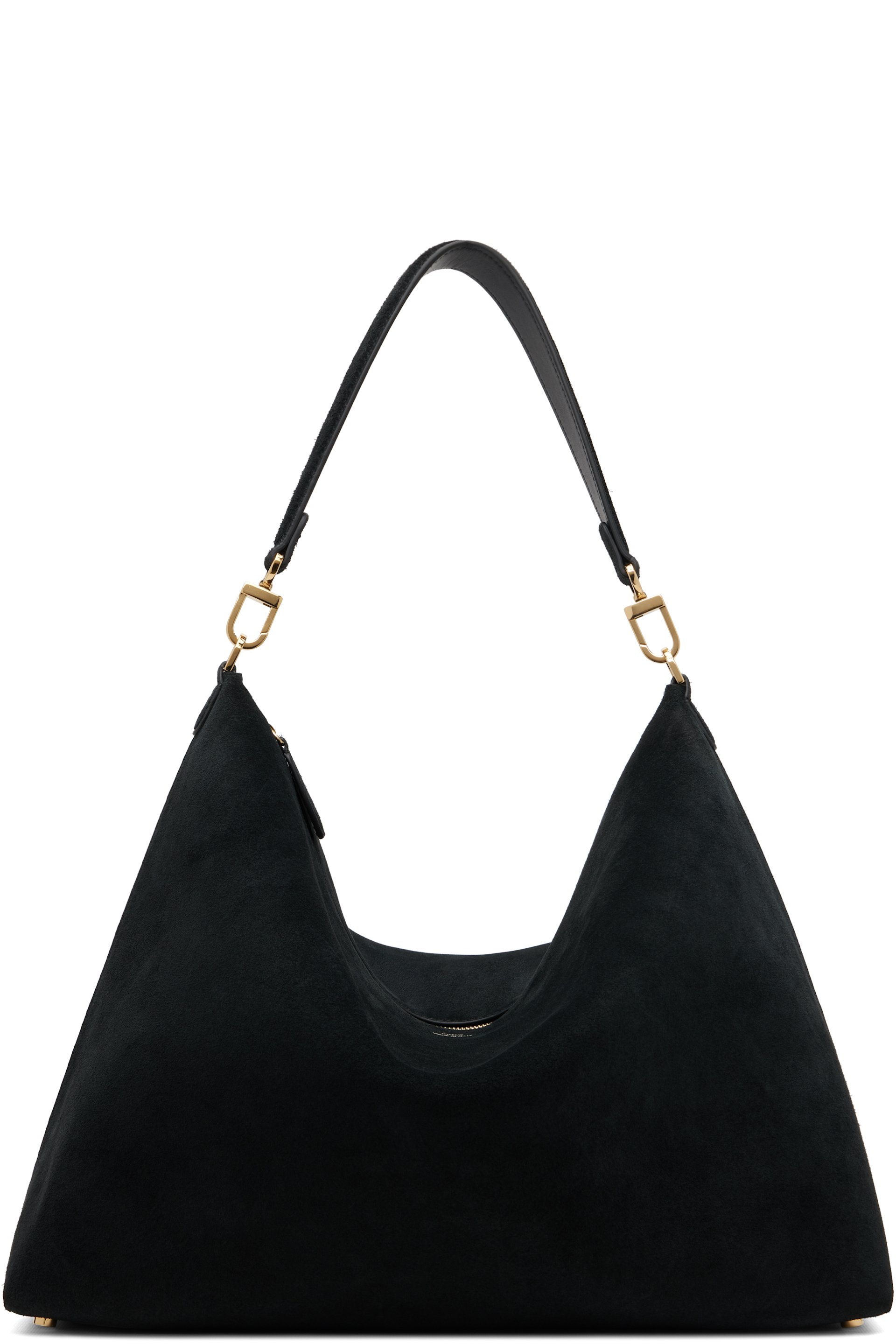 TOTEME - 黑色中号 Bevel Suede 单肩包