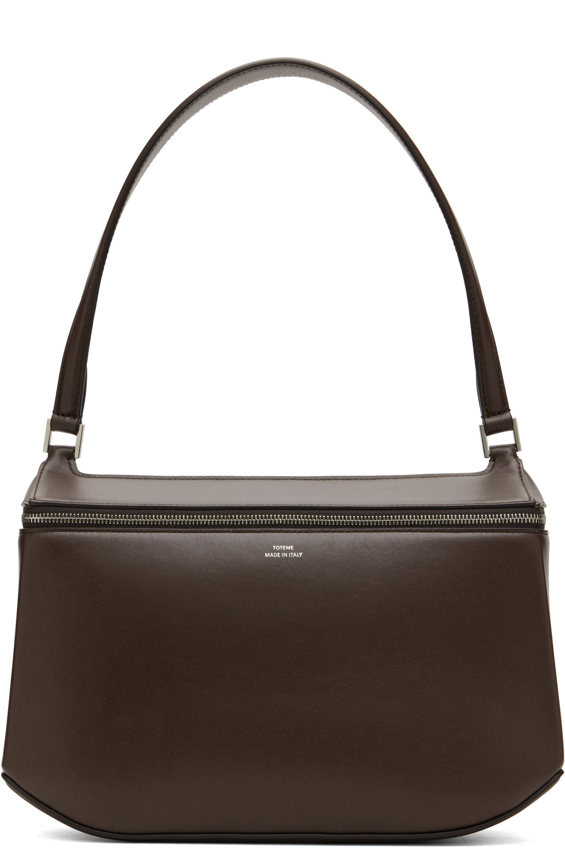 TOTEME - Brown Clip Leather Shoulder Bag