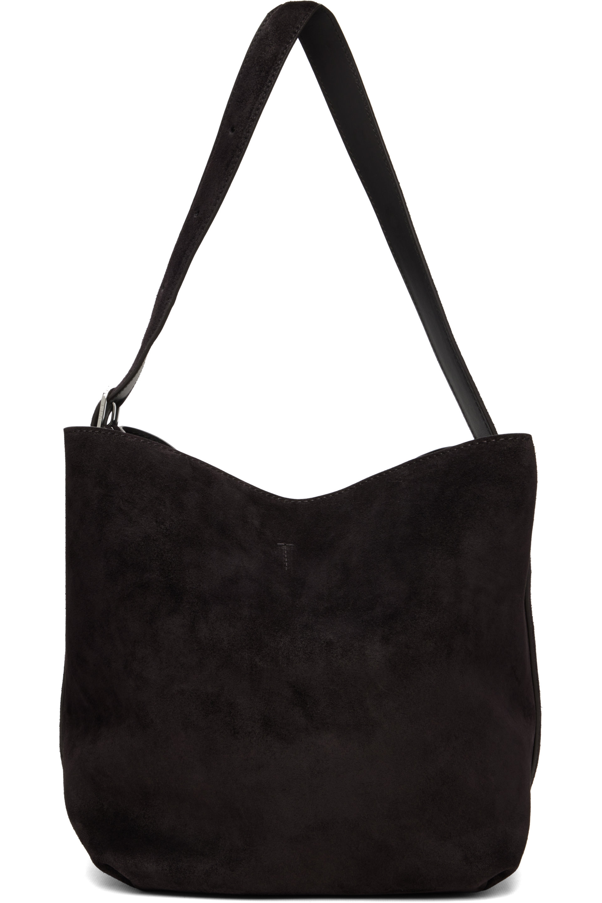 TOTEME - Brown Medium Belted Suede Tote