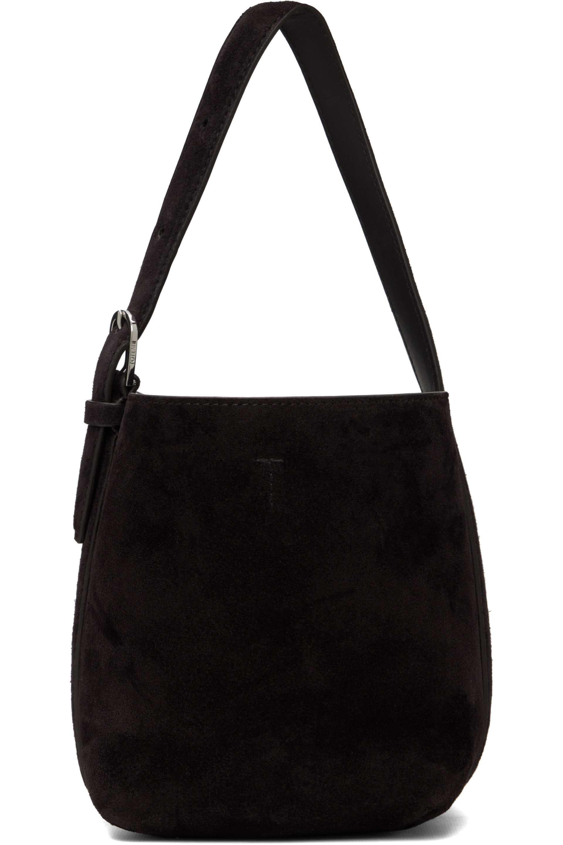 TOTEME - Brown Small Belted Suede Tote