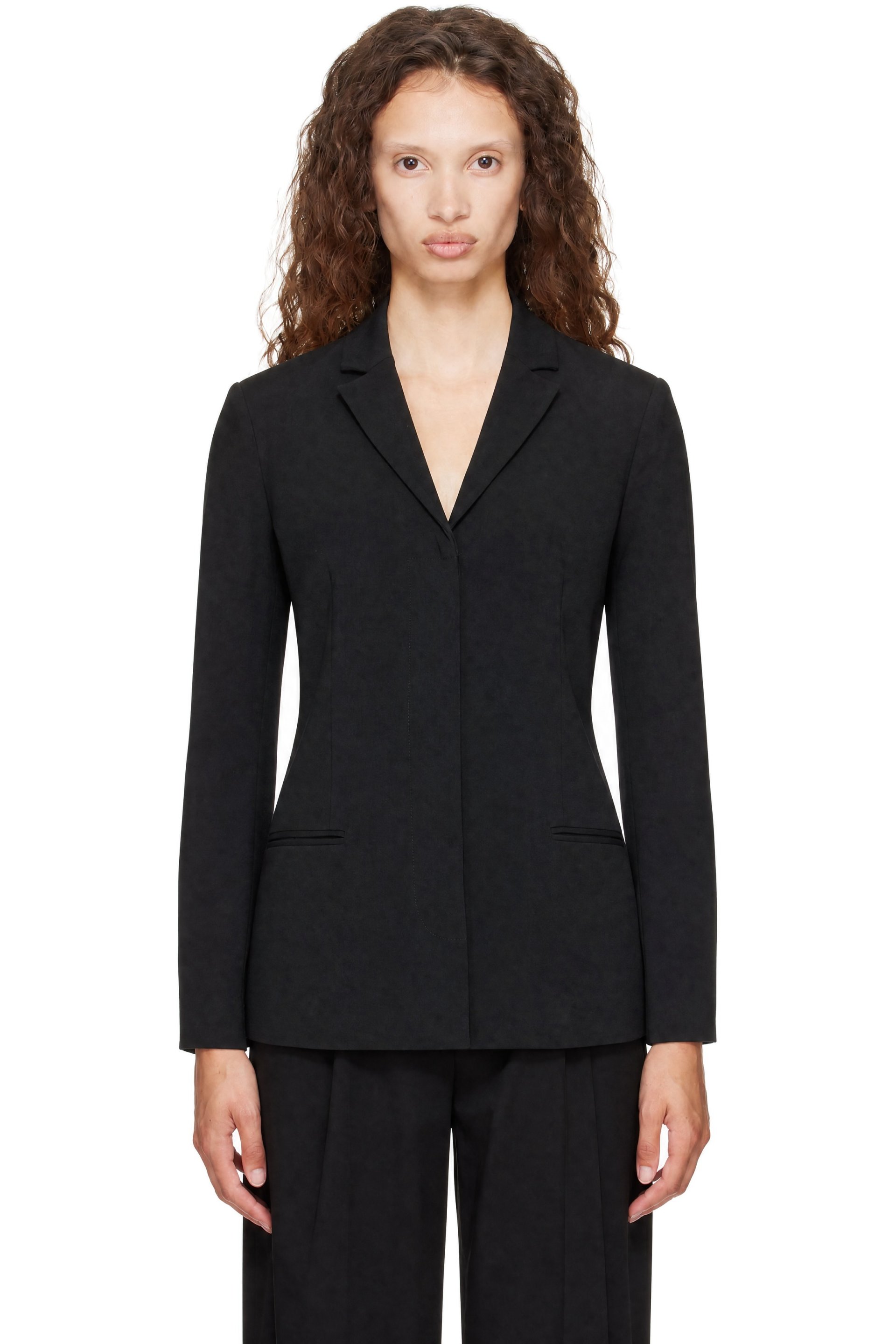 TOTEME - Black Slim Wool Blazer