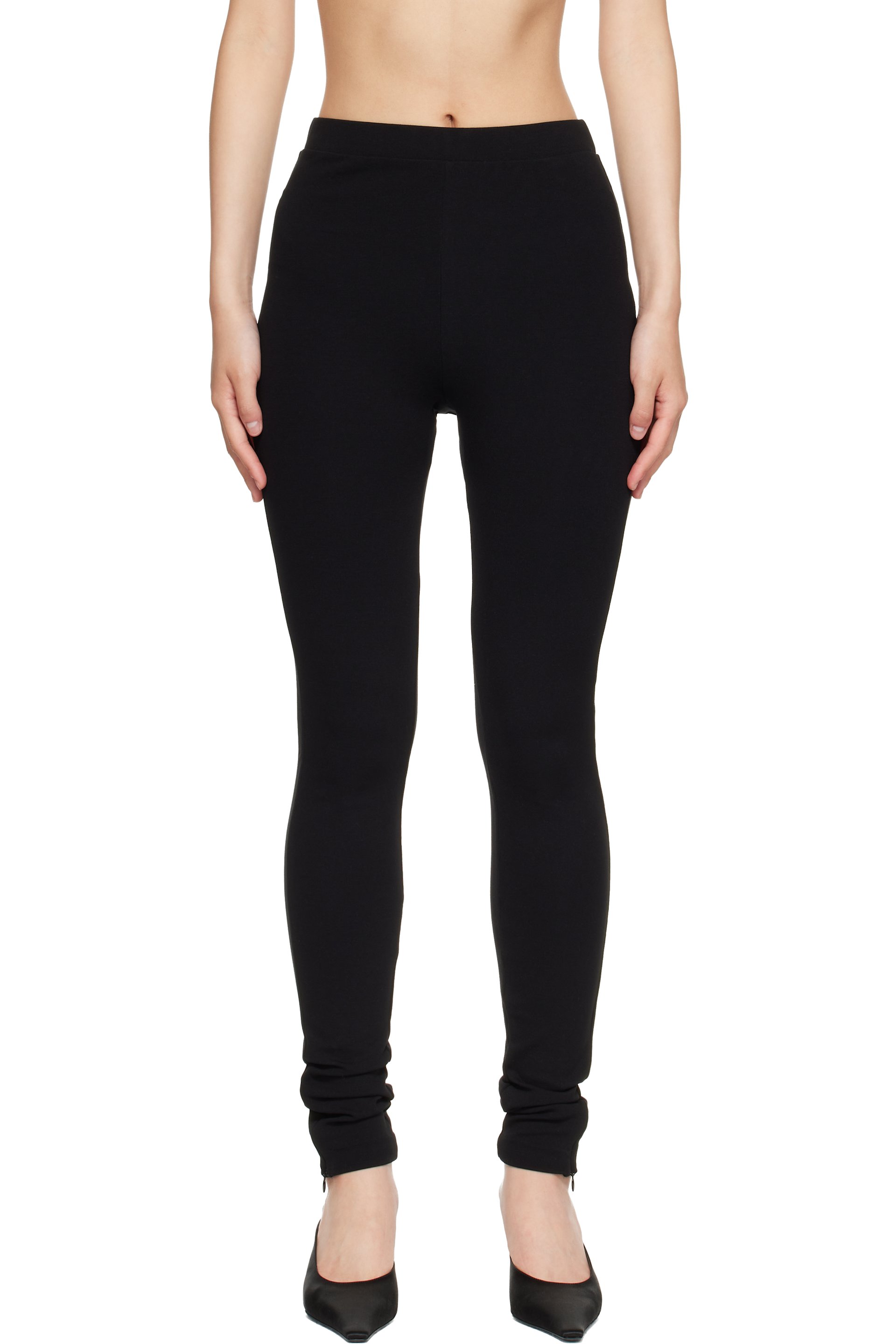 TOTEME - Black Zip Leggings