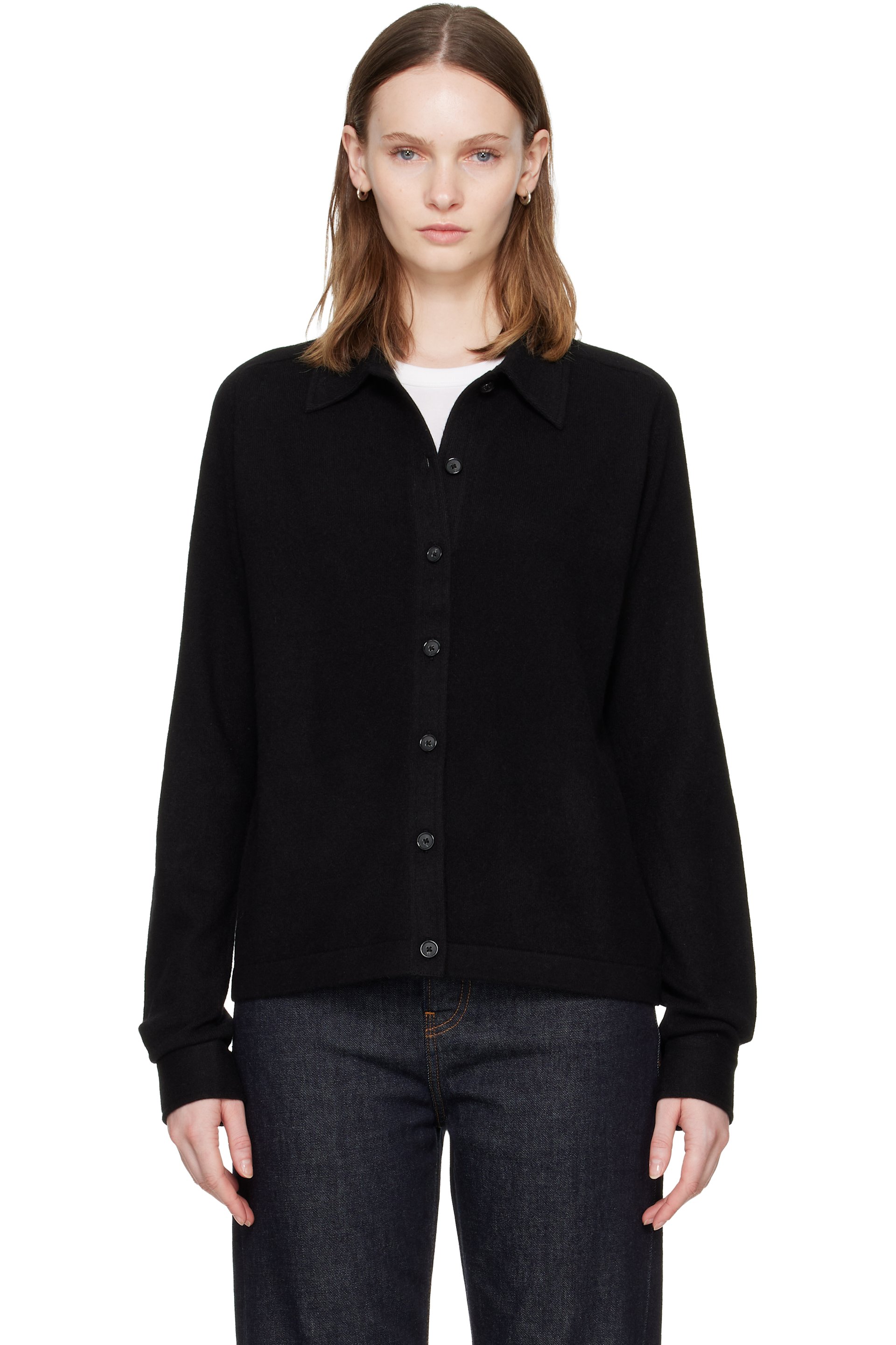 TOTEME - 黑色 Raglan-Sleeve Cashmere 开衫