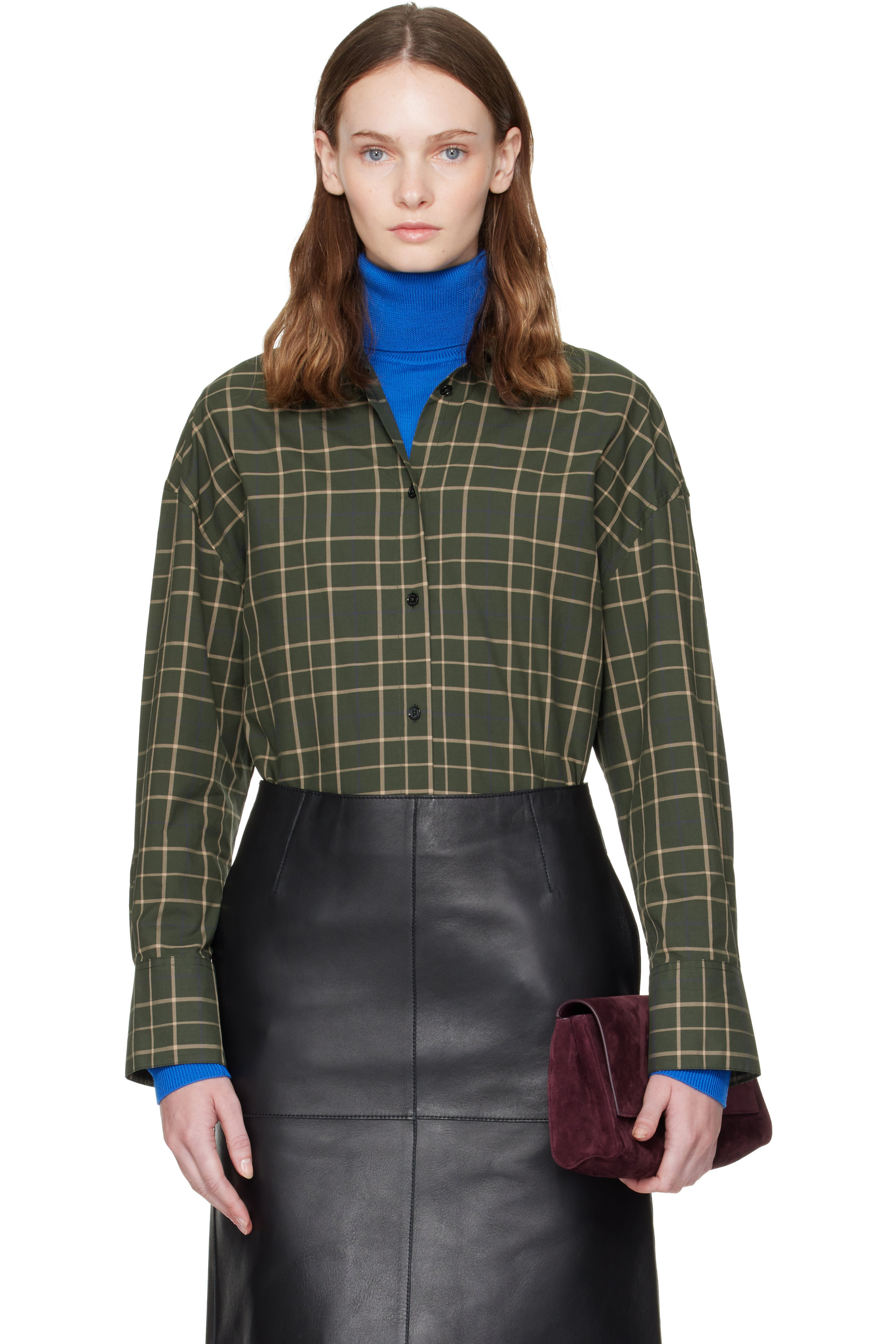 TOTEME - Green Boxy Shirt