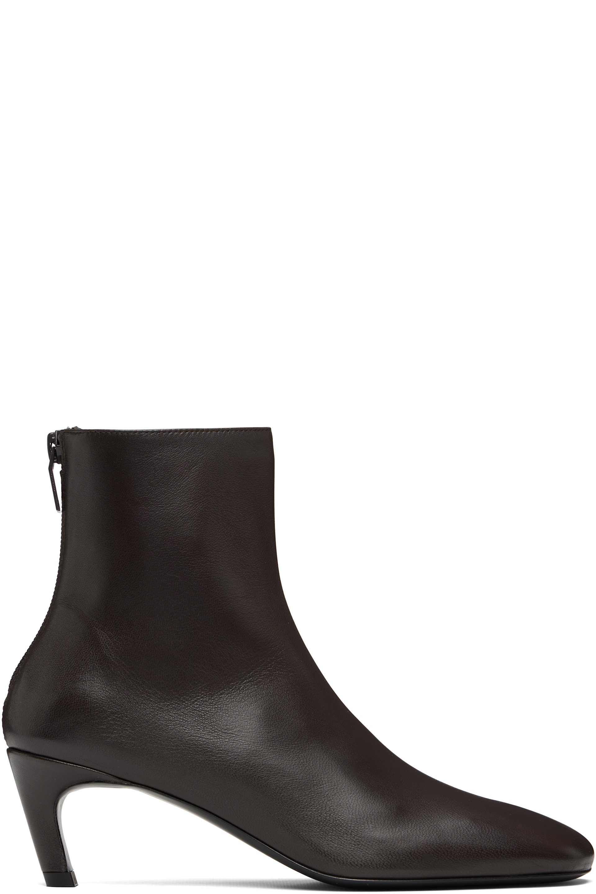 TOTEME - Brown Soft Nappa Ankle Boots