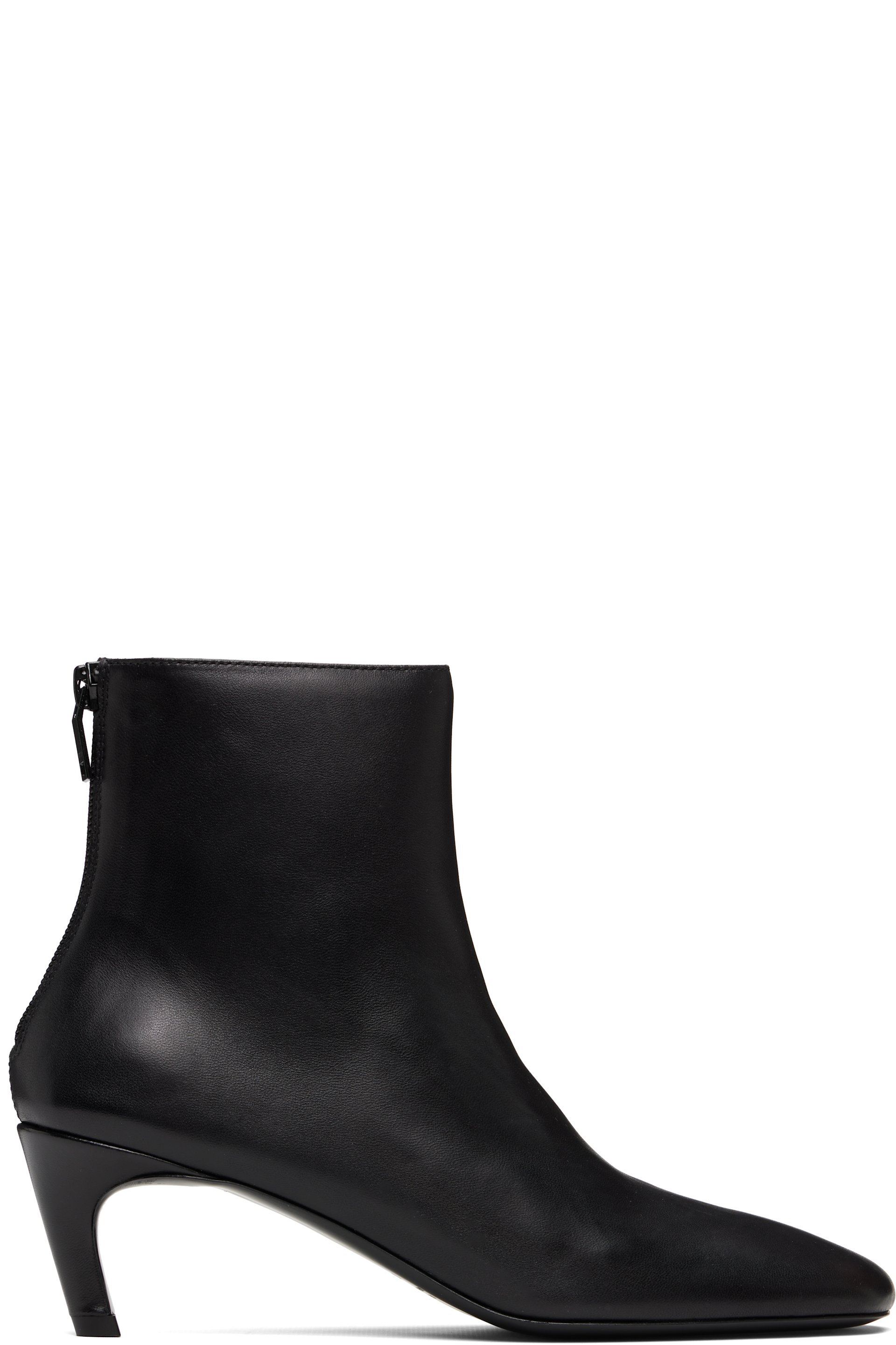 TOTEME - Black Soft Nappa Ankle Boots