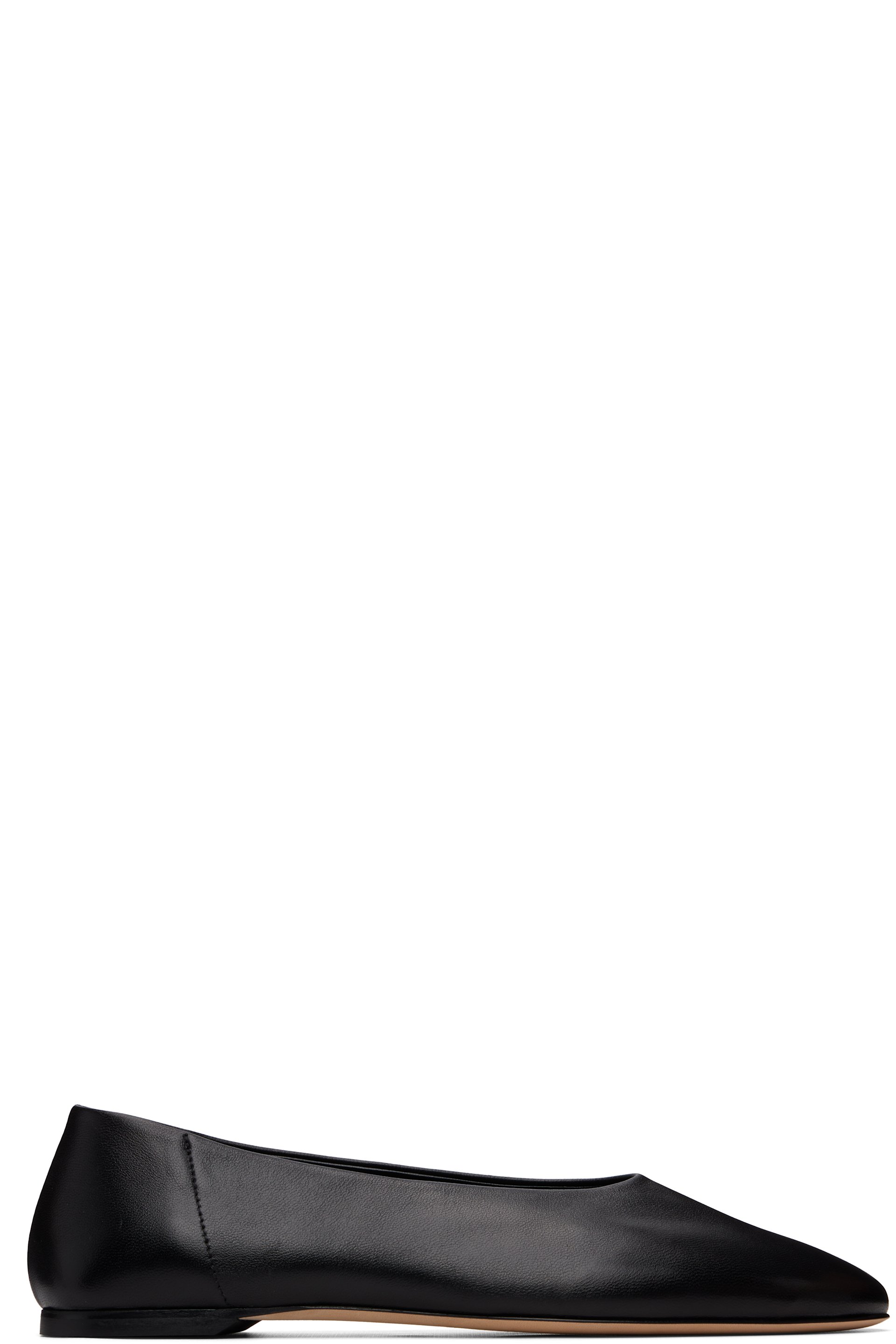 TOTEME - Ballerines noires en cuir nappa