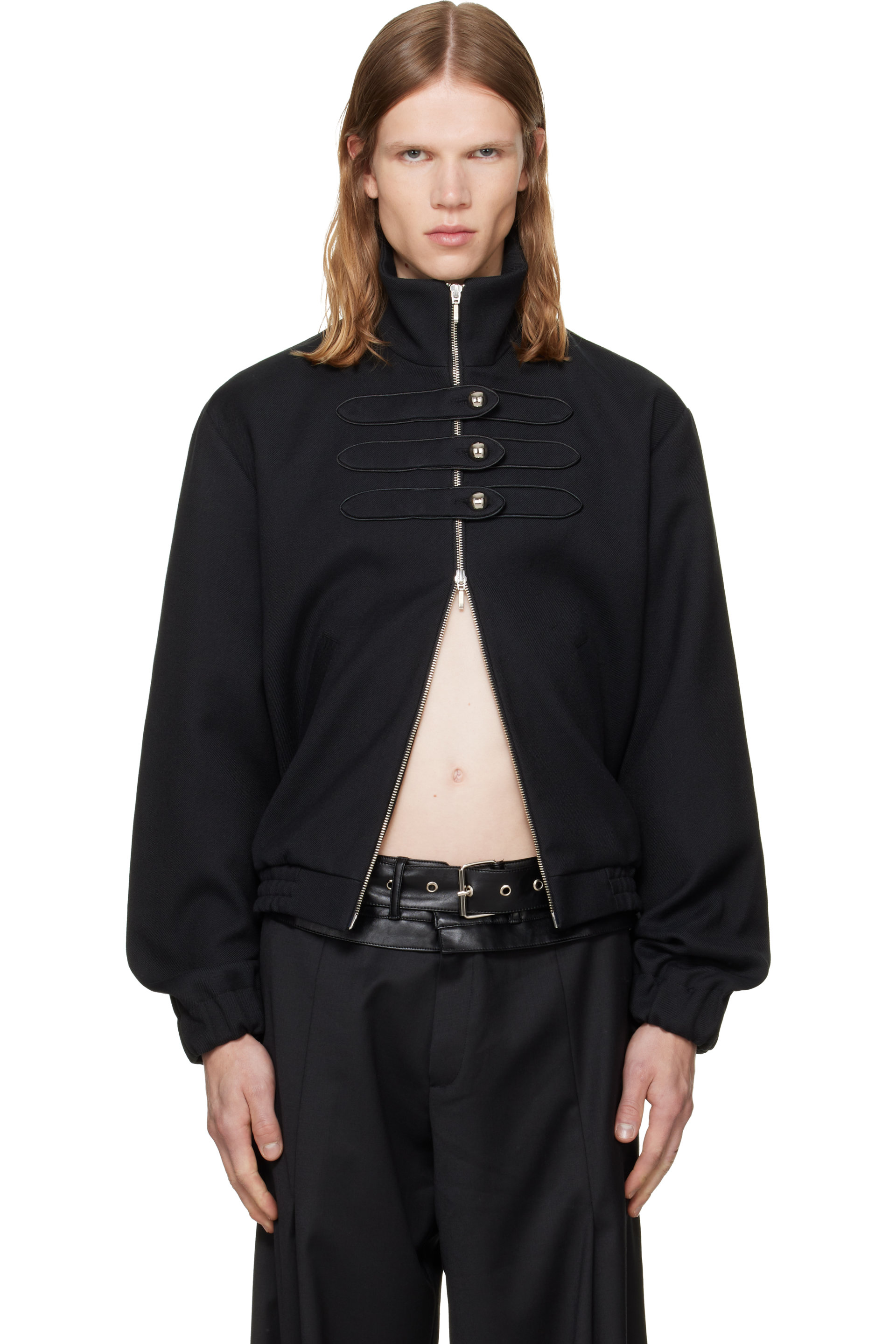 a.v. vattev - Black Drummer High-Neck Jacket