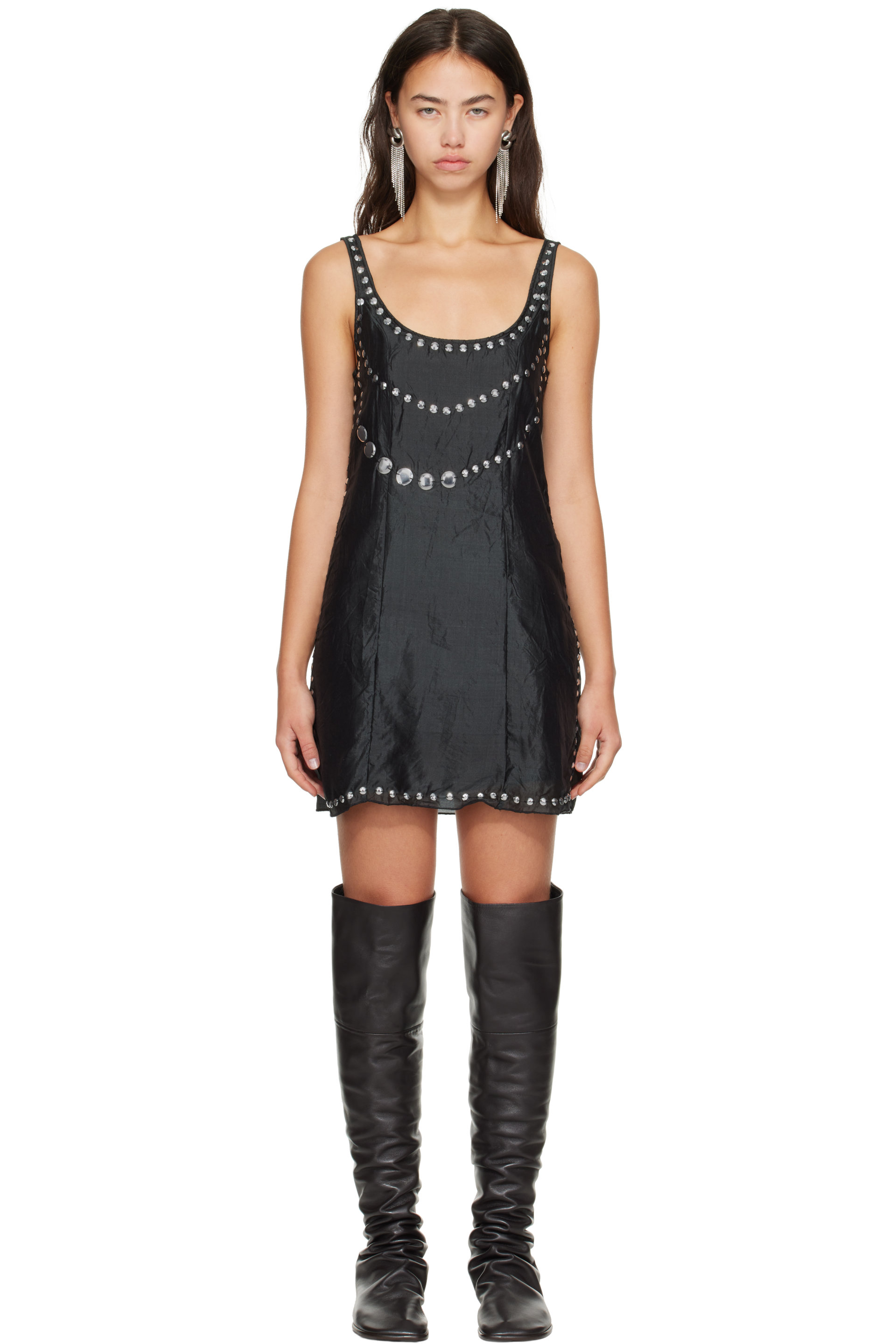 Gimaguas - Black Claude Jewel Minidress