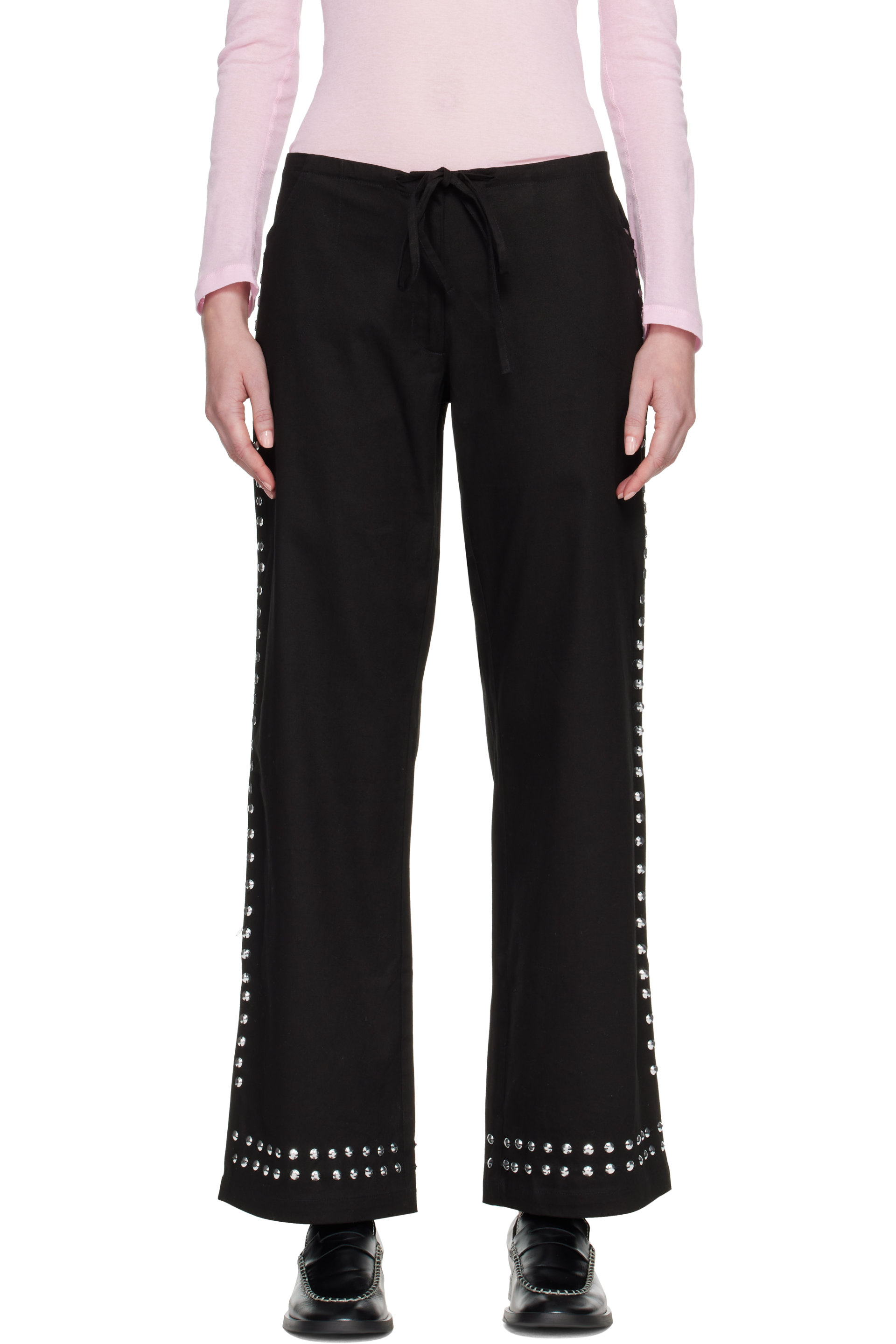 Gimaguas - Black Delya Studded Trousers