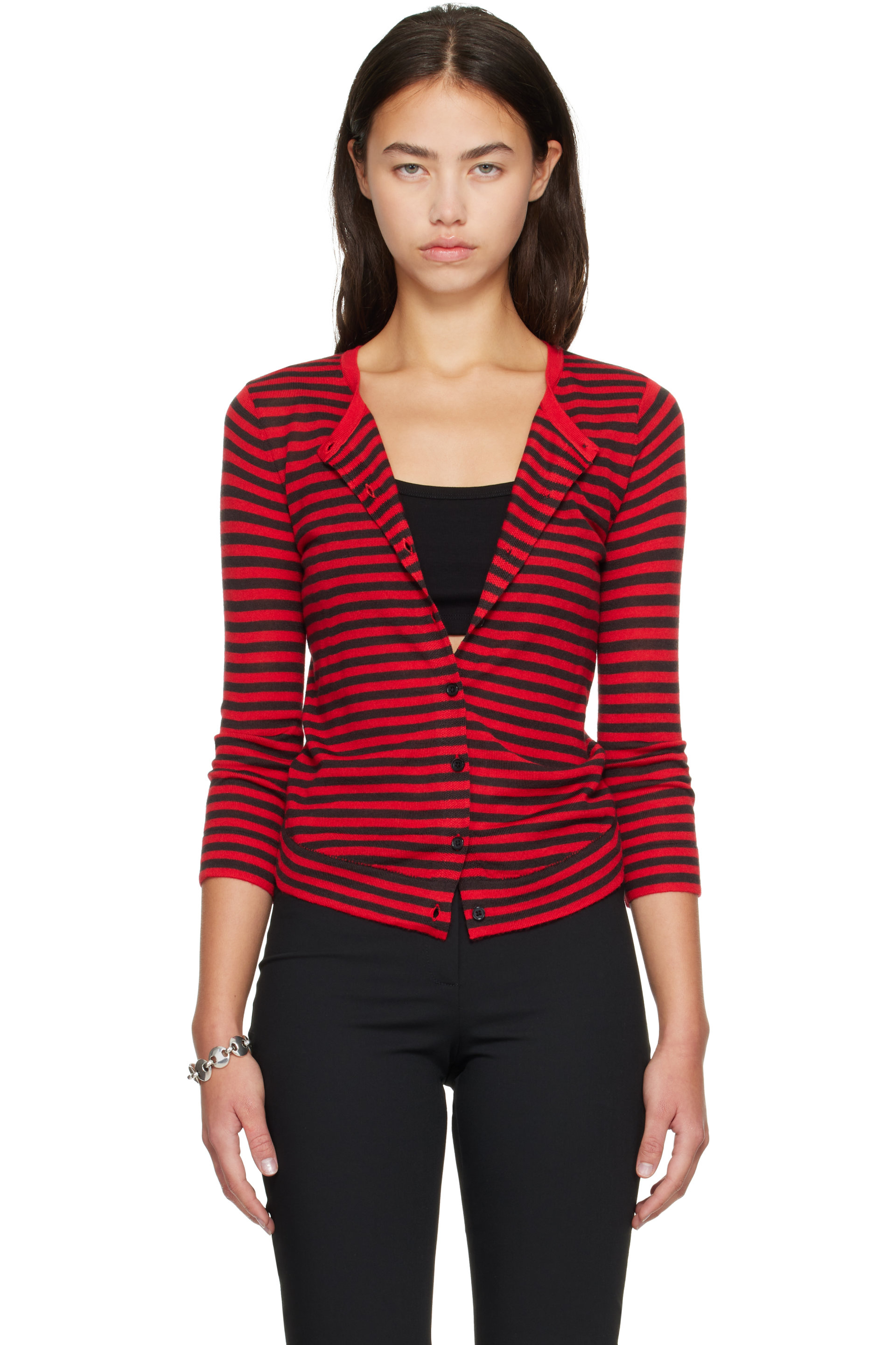 Gimaguas - Red & Black Magalie Cardigan