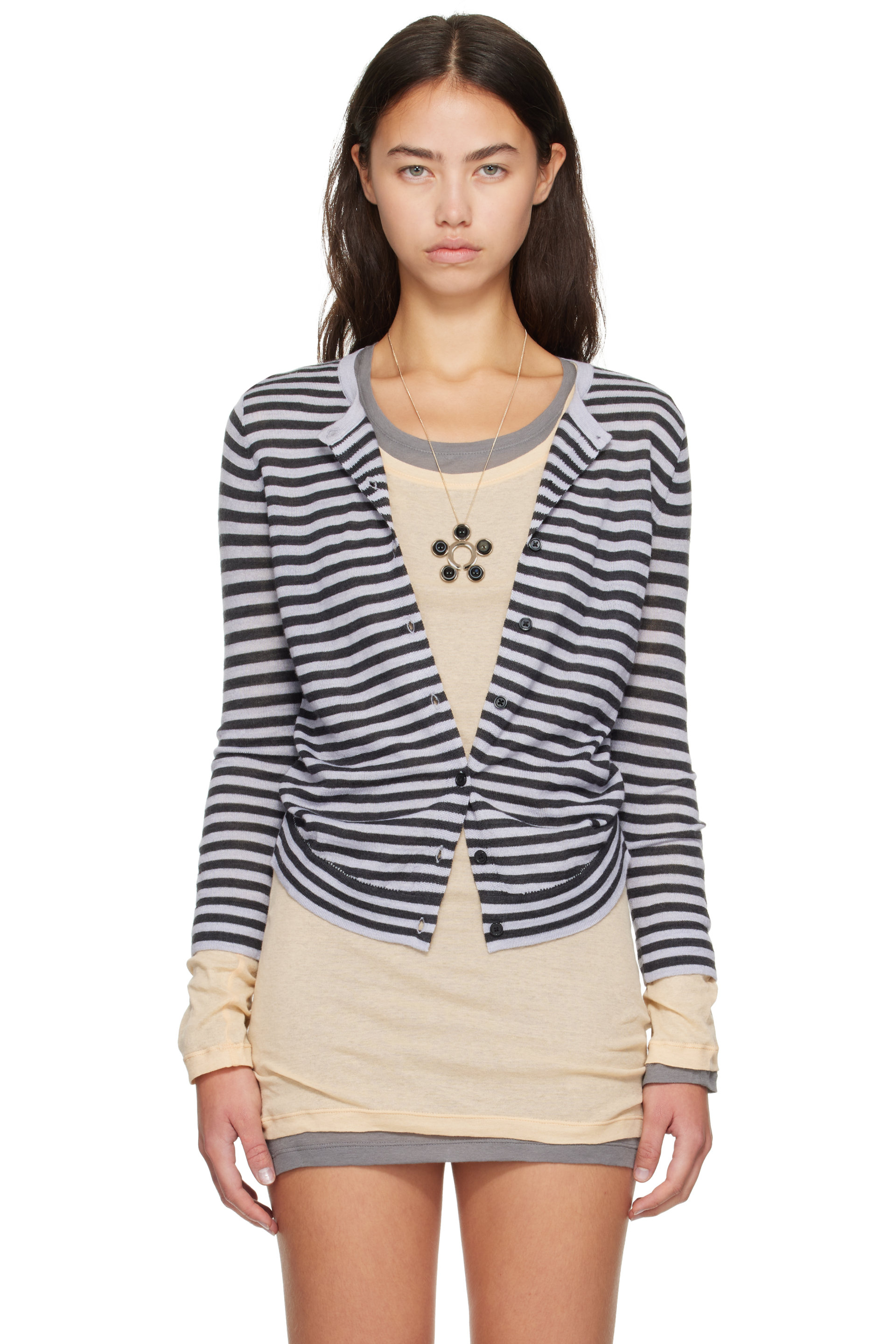 Gimaguas - Gray & Black Magalie Cardigan
