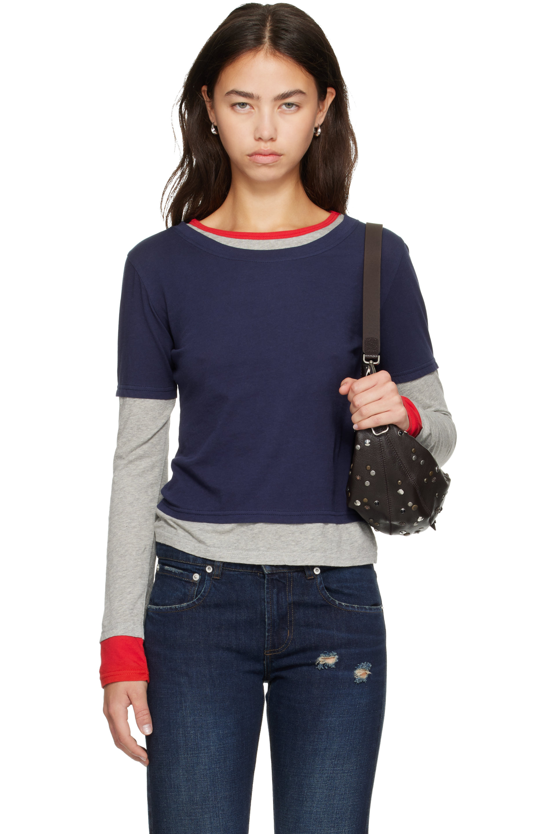 Gimaguas - Navy & Gray Triple T-shirt