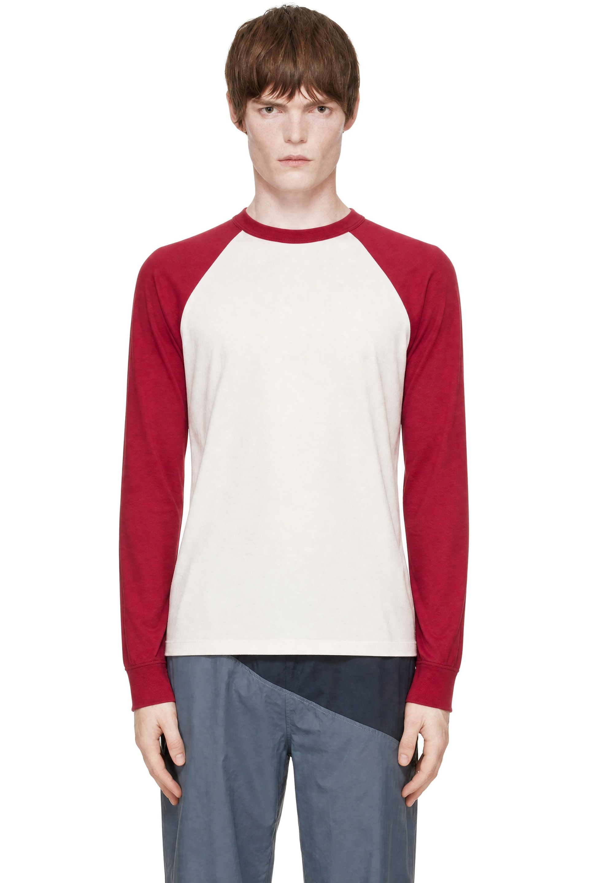 Gimaguas - T-shirt à manches longues Samuel blanc et rouge