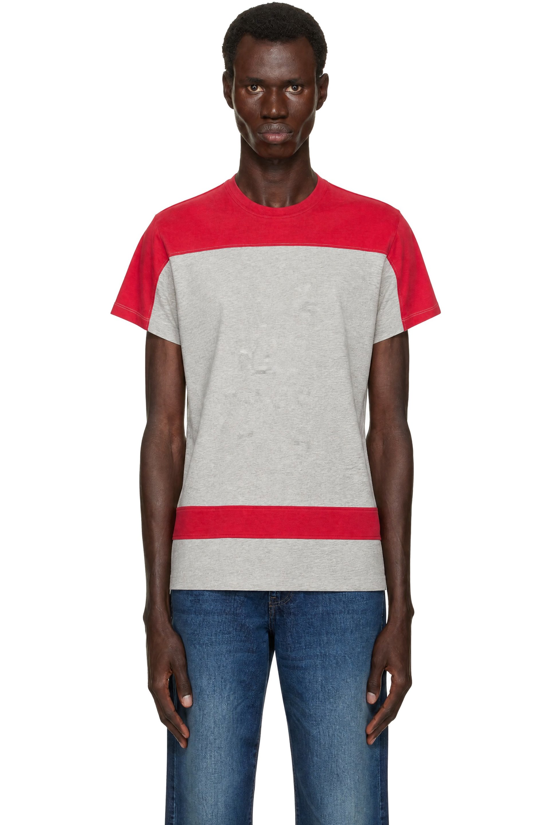 Gimaguas - T-shirt Dustin gris et rouge