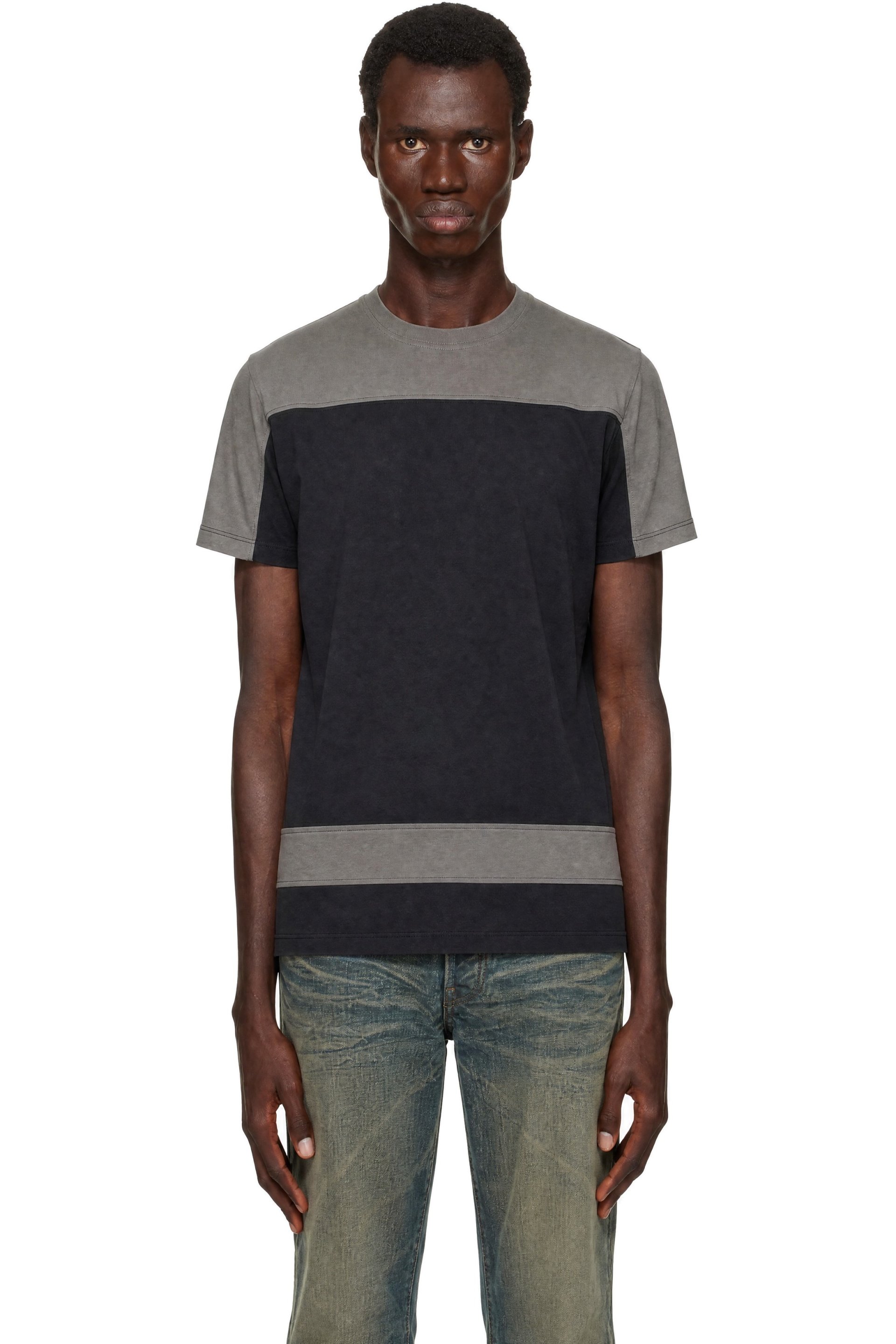 Gimaguas - T-shirt Dustin gris et noir